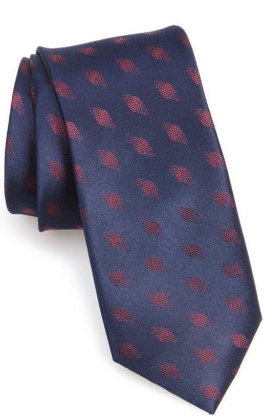 Ted Baker Men’s 100% Silk Tie Cronus Diamond Geometric Blue 3.25” Width