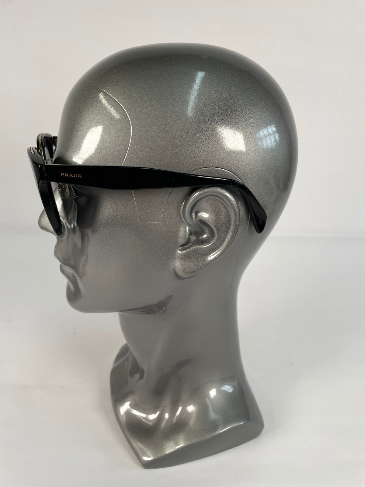 PRADA SPR17T 1AB-5S0 Black Sunglasses 53-20-140 Black Lenses