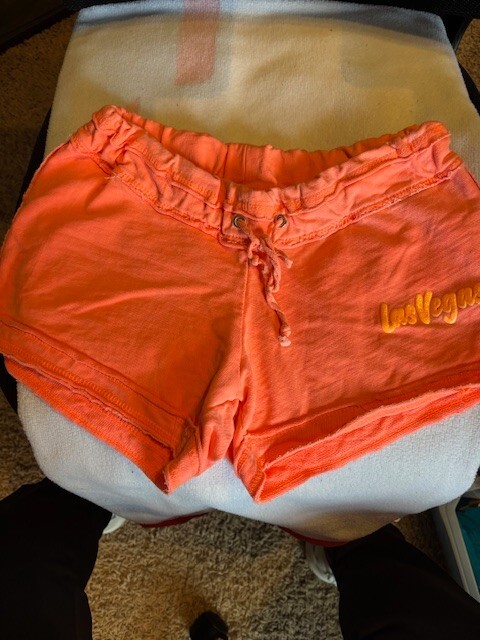 Womens U.S. Apparel coral shorties