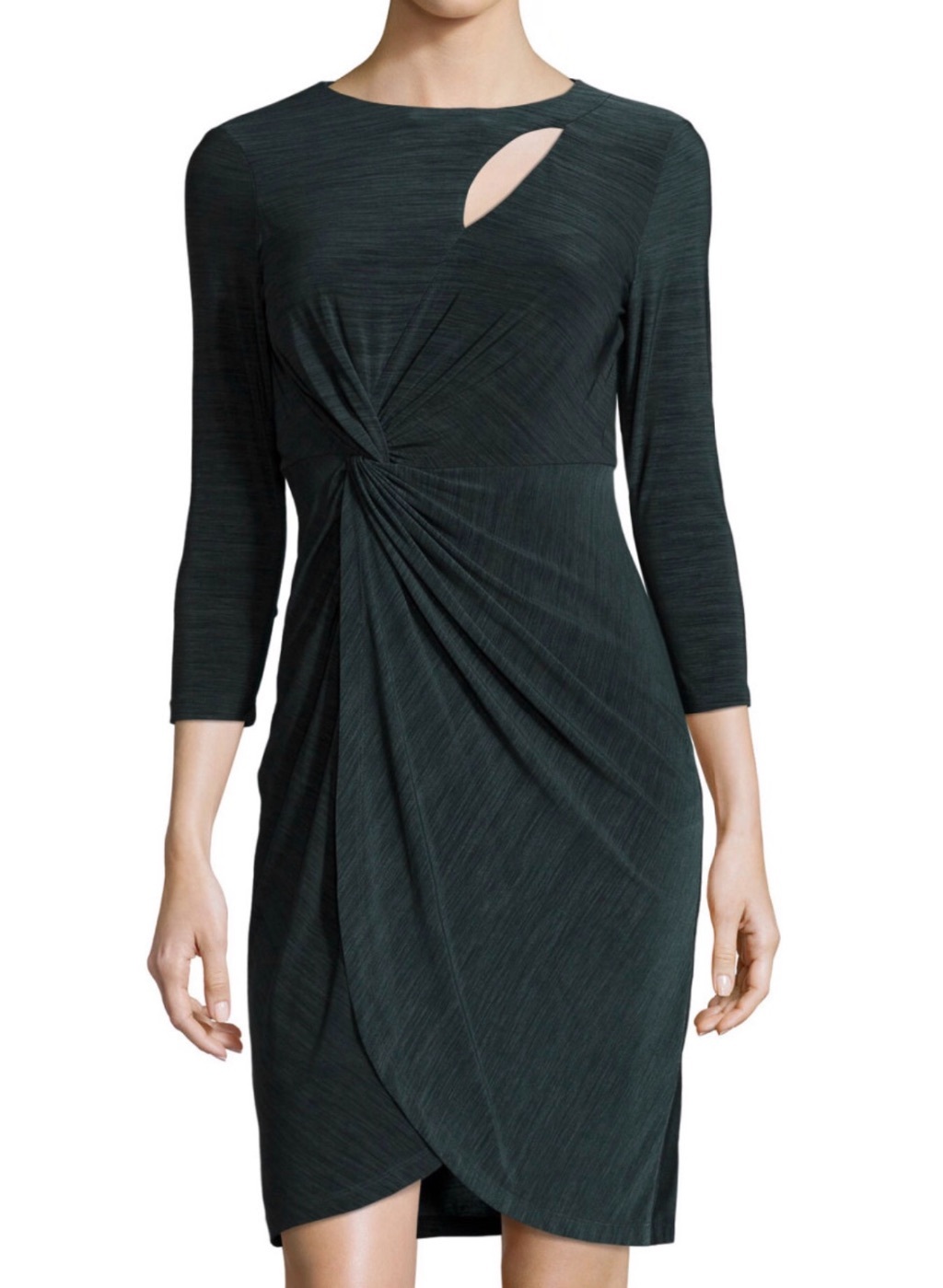Catherine Malandrino “Felicia” Jersey Dress NWT $158 Raven Green 8 Any Occasion