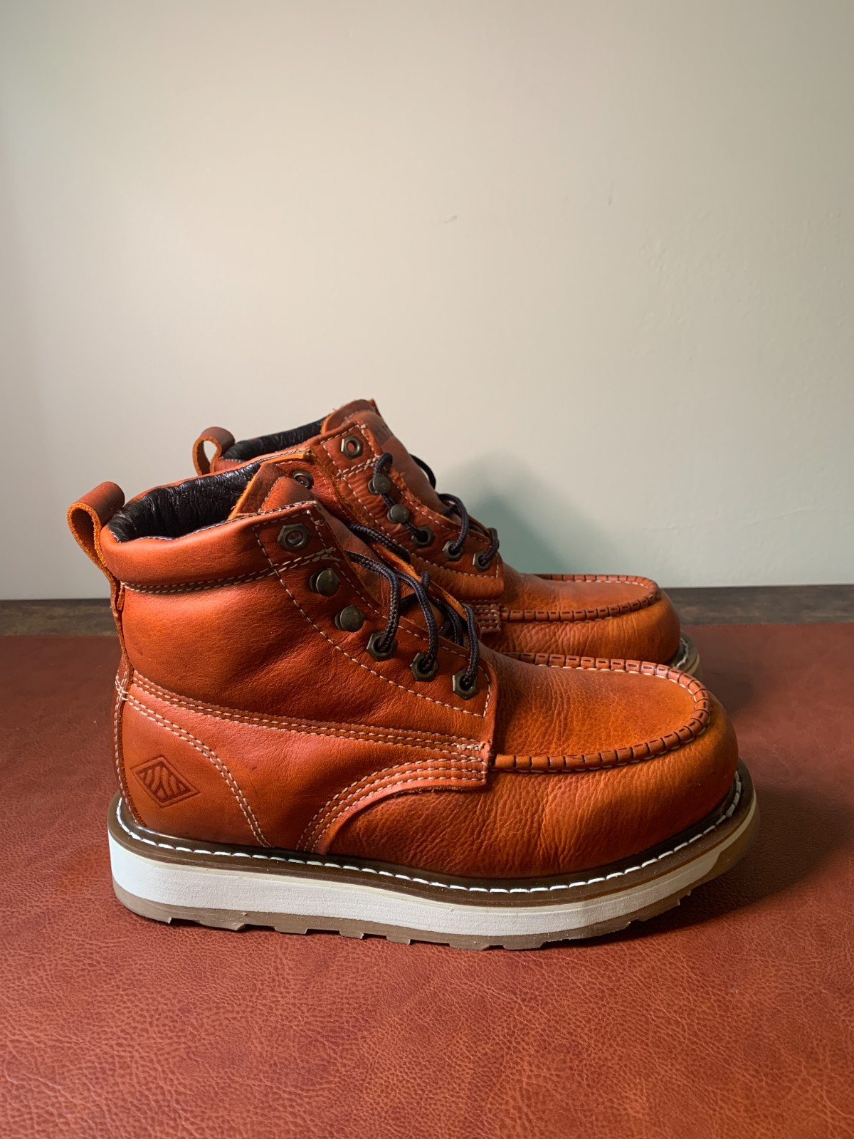 Bonanza Frontier Dual 6″ Moc Toe Goodyear Welted Boots US 7.5