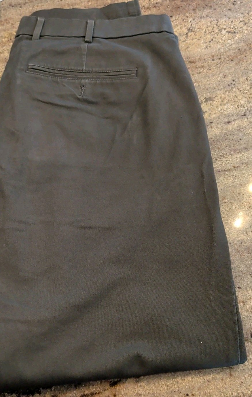 2 Pr 36 X 30 Slim Men GAP Modern Khaki Black Olive Twill Pants 4 Pockets 4 Good