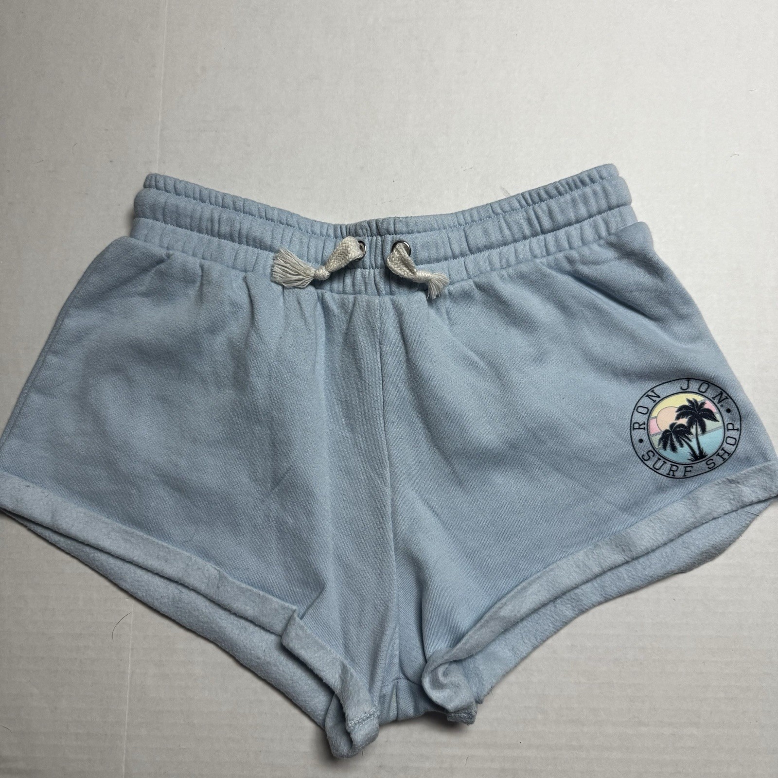 Ron Jon Surf Shop Fleece Casual Sweatshorts In Blue Size: Large 2.25″ Inseam