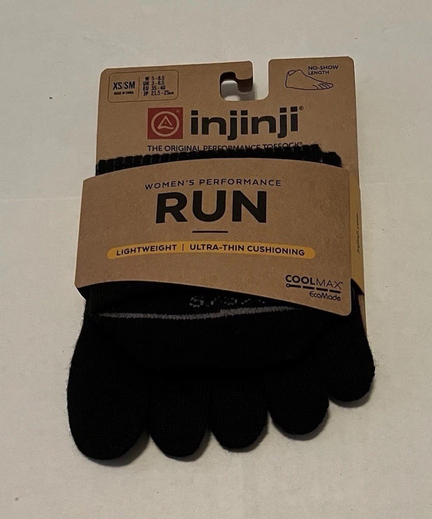 Injinji Performance Run Toesock Lightweight Ultra-Thin Cushioning Women’s 5-8.5