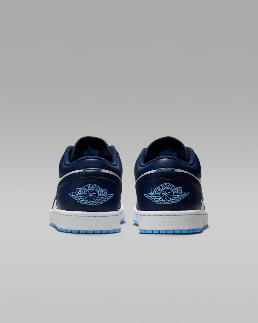 Nike Air Jordan 1 Low Shoes Midnight Navy University Blue 553558-404 Mens Nby