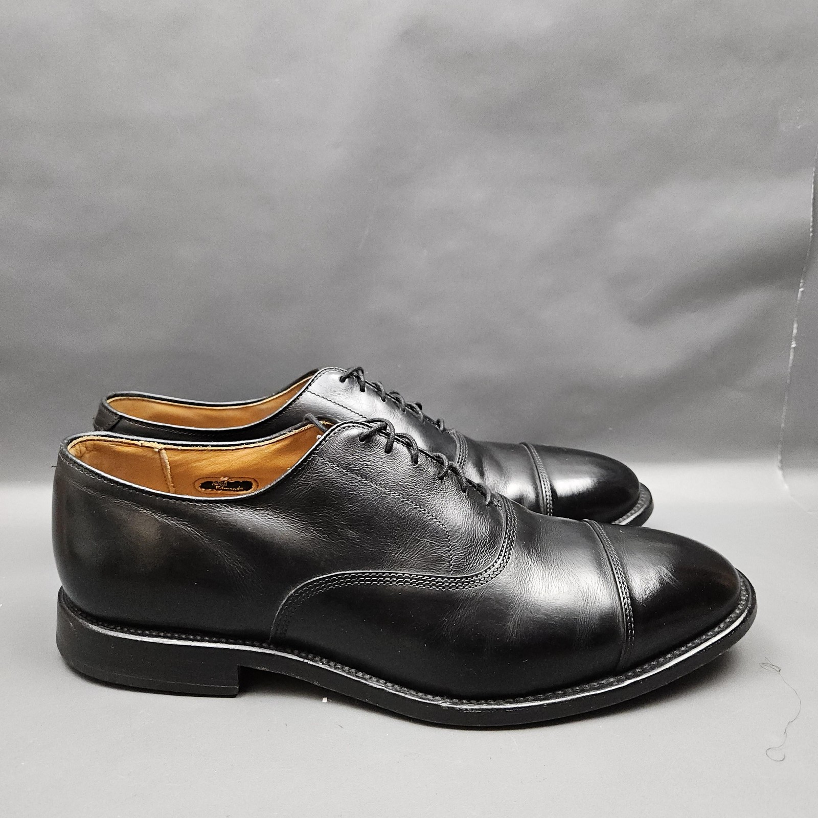 Allen Edmonds Park Avenue Cap Toe Oxford Mens Size 11 D Black Leather Dress Shoe