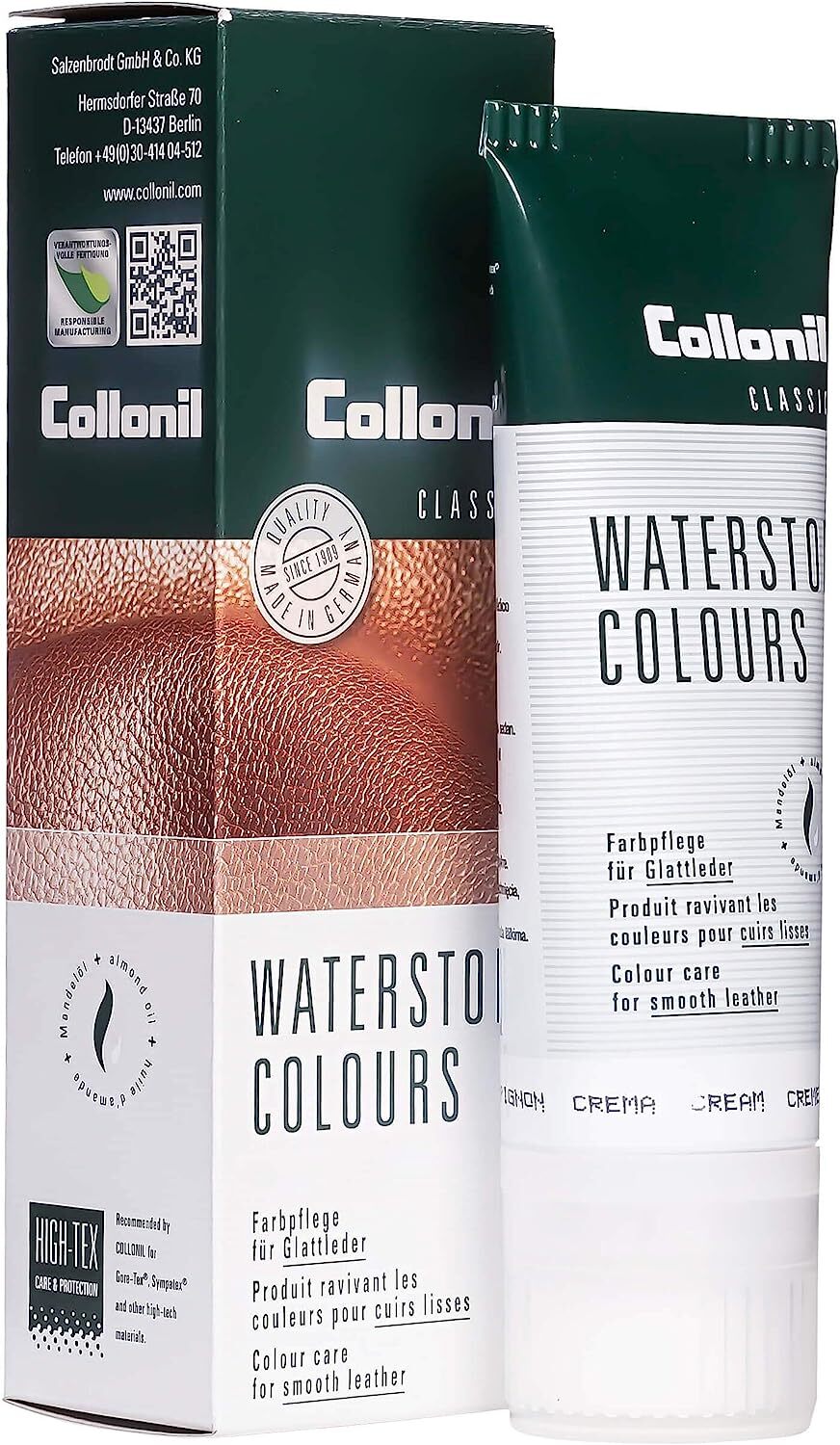 Collonil Waterstop Classic Leather Color/Care/Polish/Waterproofing 75ml (2.54oz)