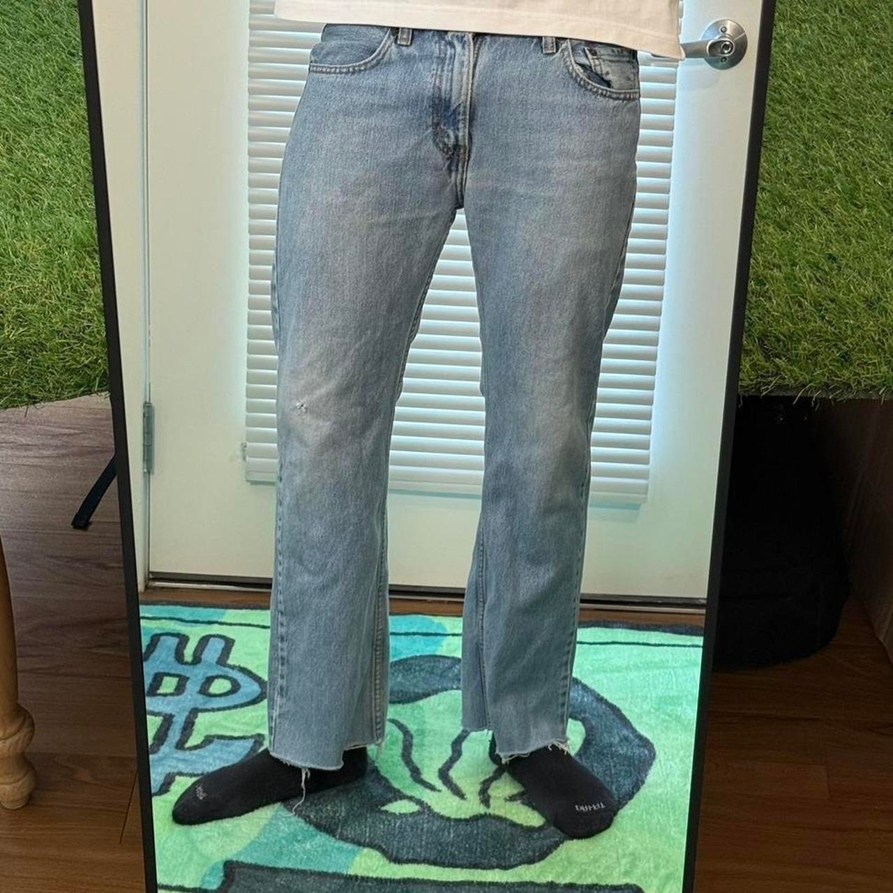 Levi’s 505 blue light wash jeans regular fit 30×27