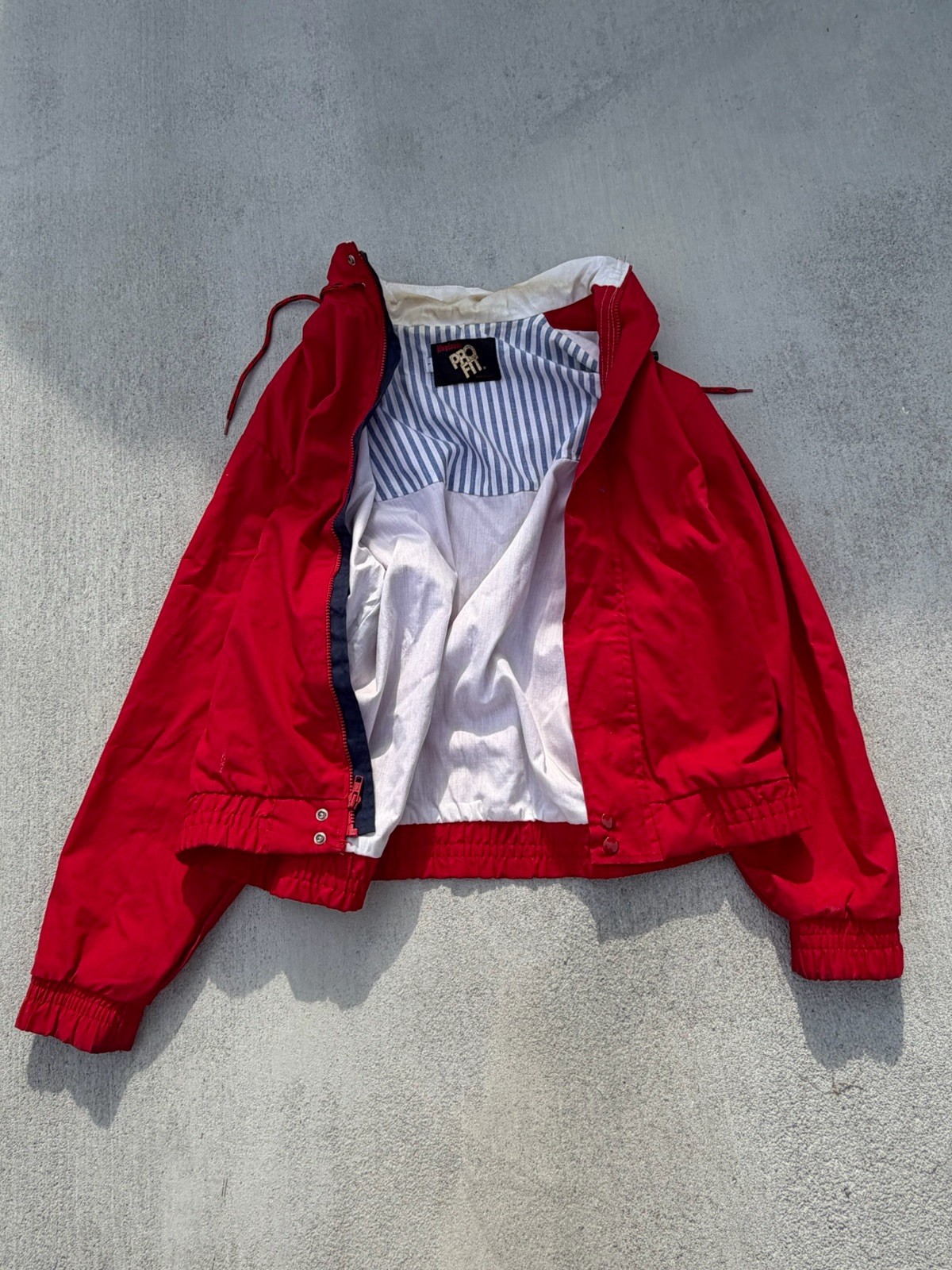 King Louie Pro Fit Satin Bomber Jacket Vintage 80s 90s Size L