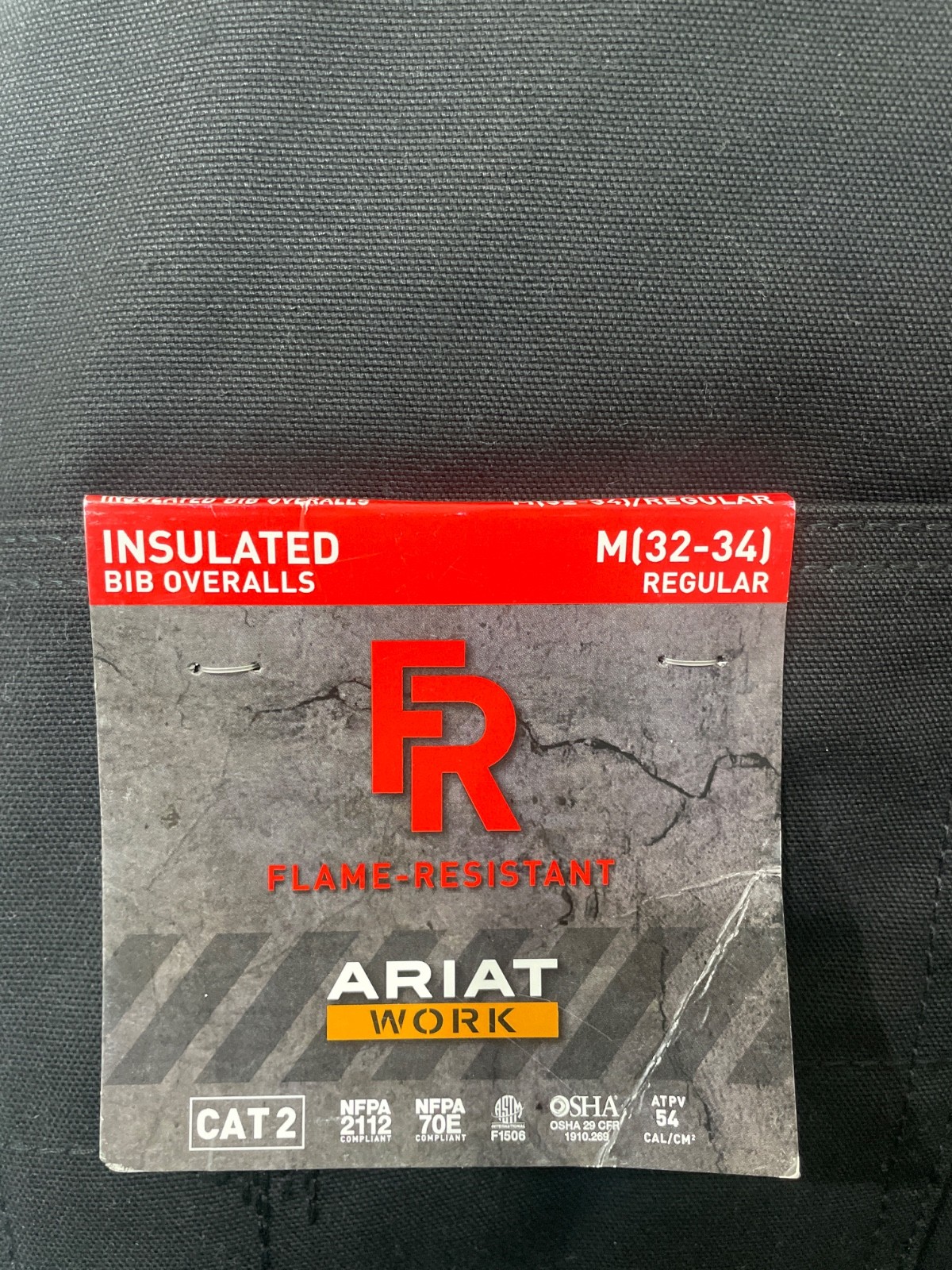 **NEW** Ariat Work FR Insulated Black Canvas Bib Overalls