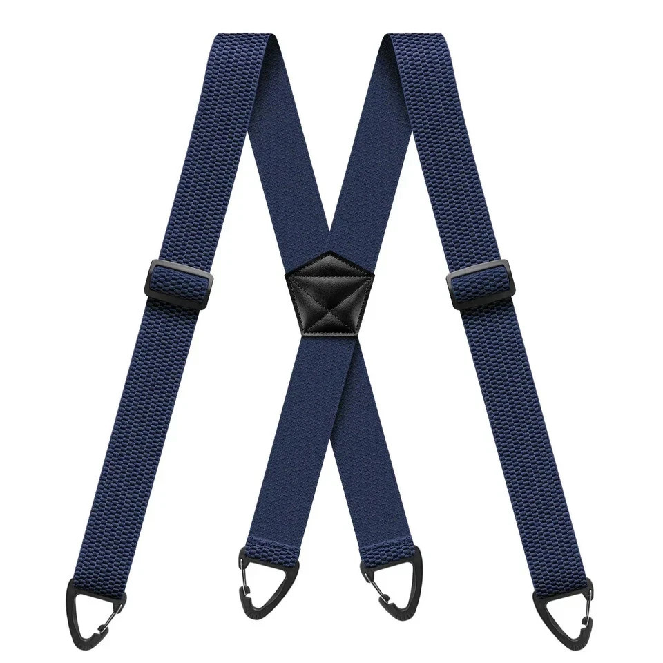 Suspenders for Men Heavy Duty, X Shape Back Hidden Suspender 1.5″ Under Clothing