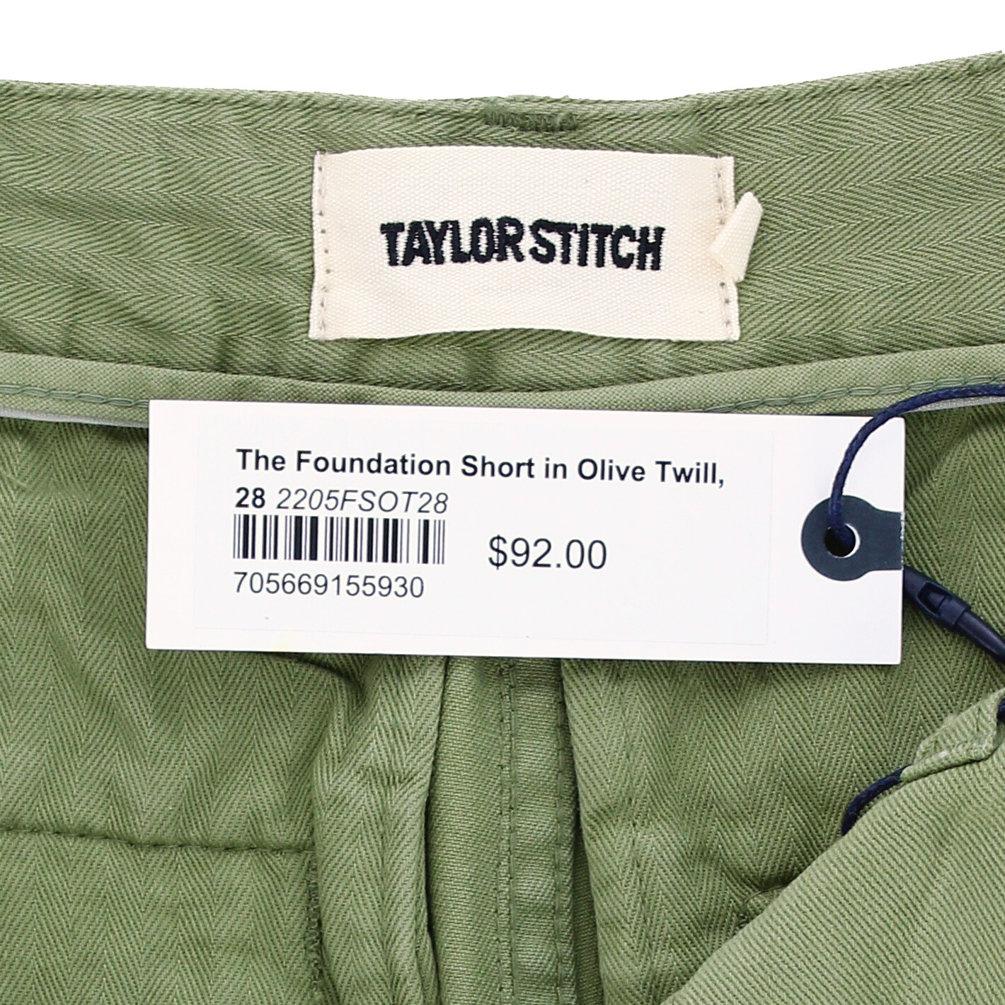 Taylor Stitch Shorts, Men’s The Foundation Chino Shorts MSRP $88.00