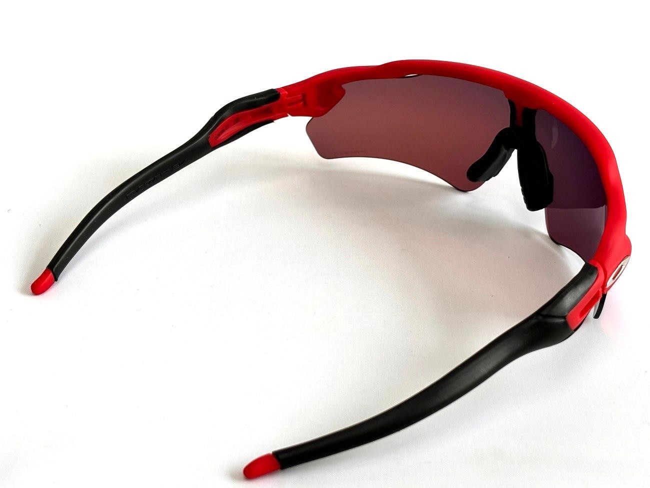 NEW Oakley Radar EV Patn Sunglasses Red Frame Purple Prizm Lenses OO9208