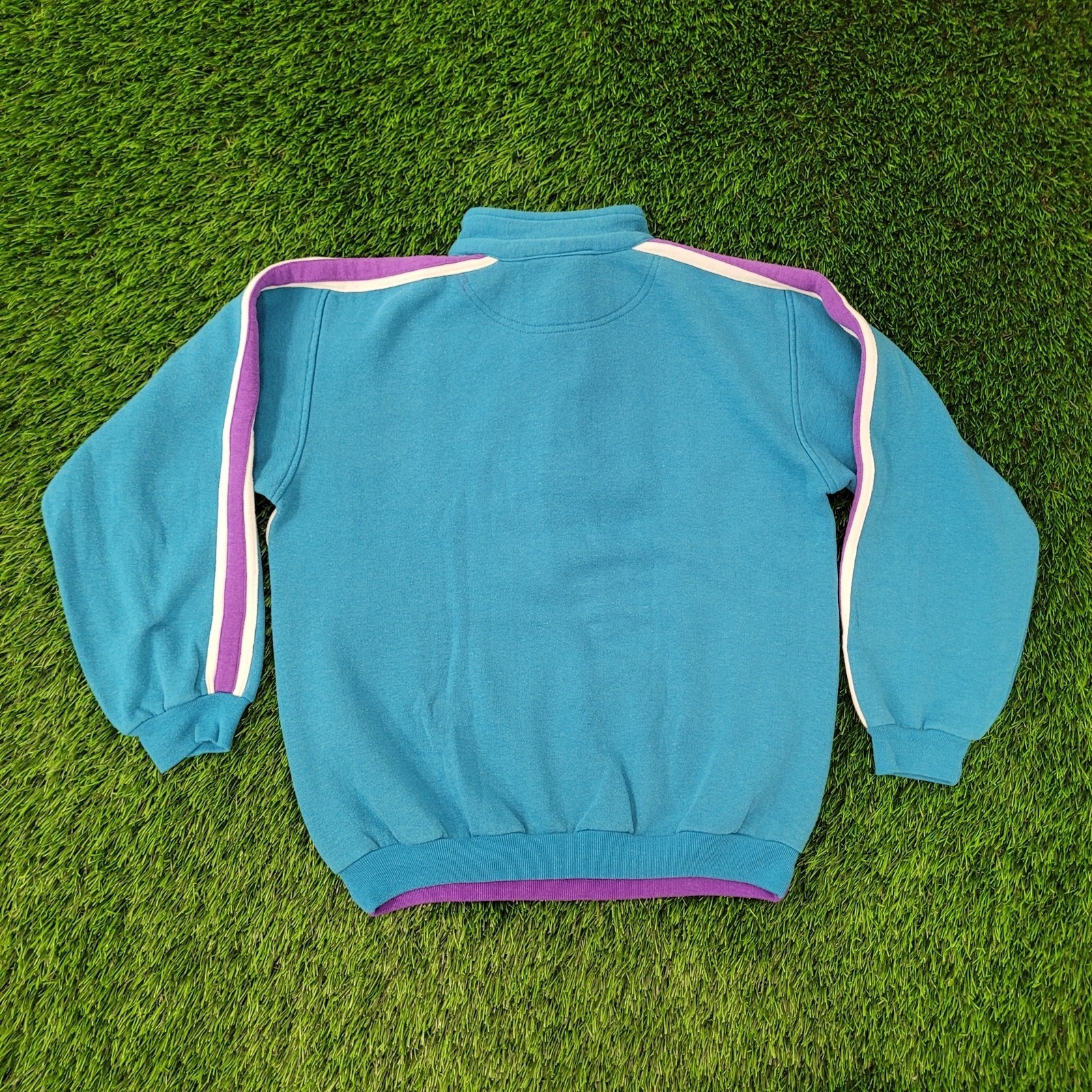 Vintage 90s MOD Hang-Ten Sweater Womens Large 20×22 Blue