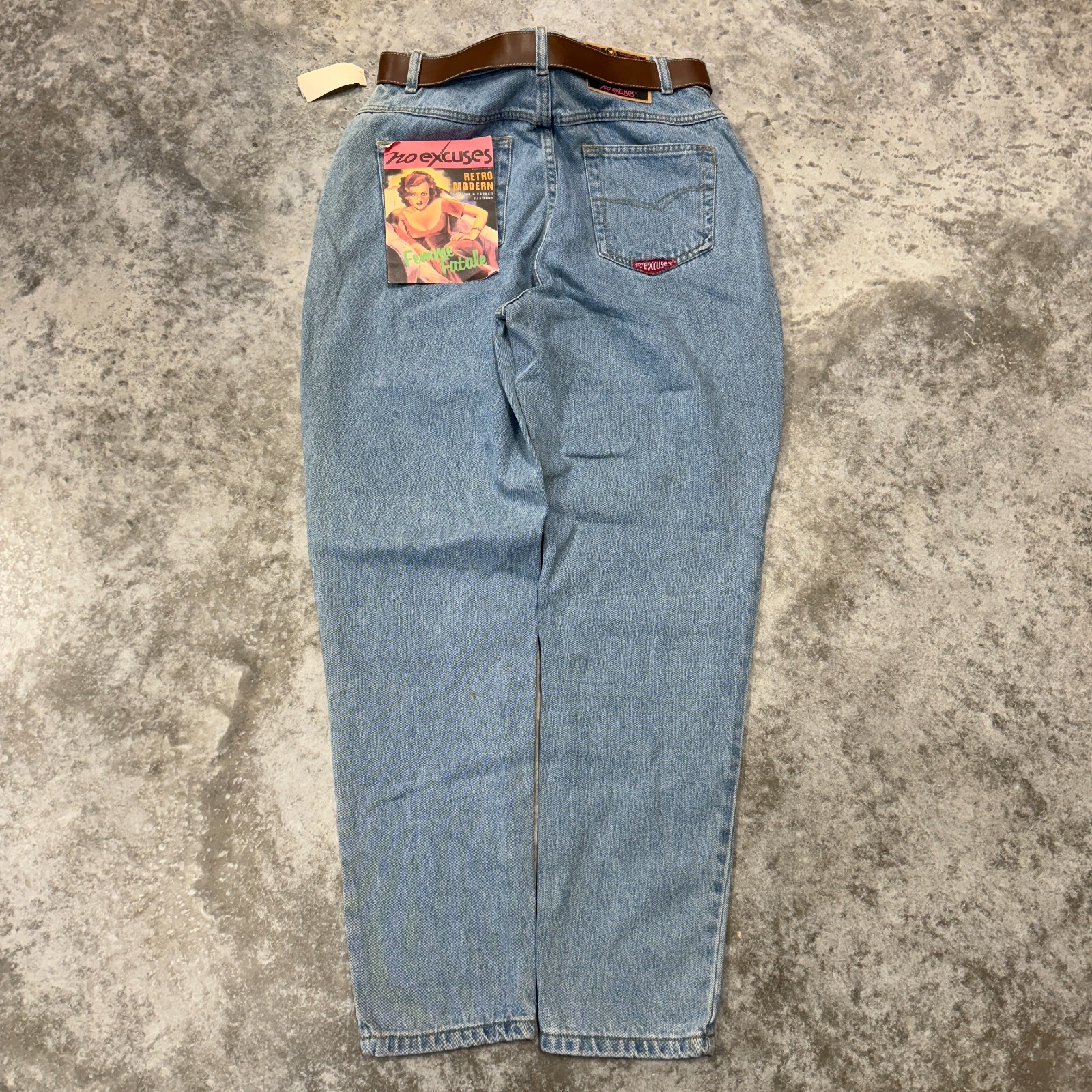 No Excuses Deadstock womens jeans tapered fit size 13 (30×30) NWT y2k grunge