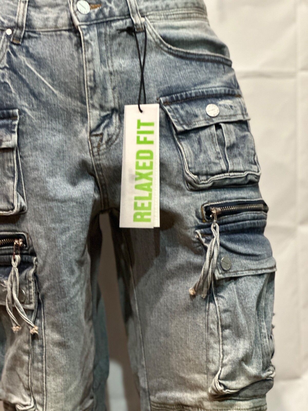 Men’s First Row Martin Relaxed Fit Jeans Utility Denim (DK Indigo) Baggy FRD3121