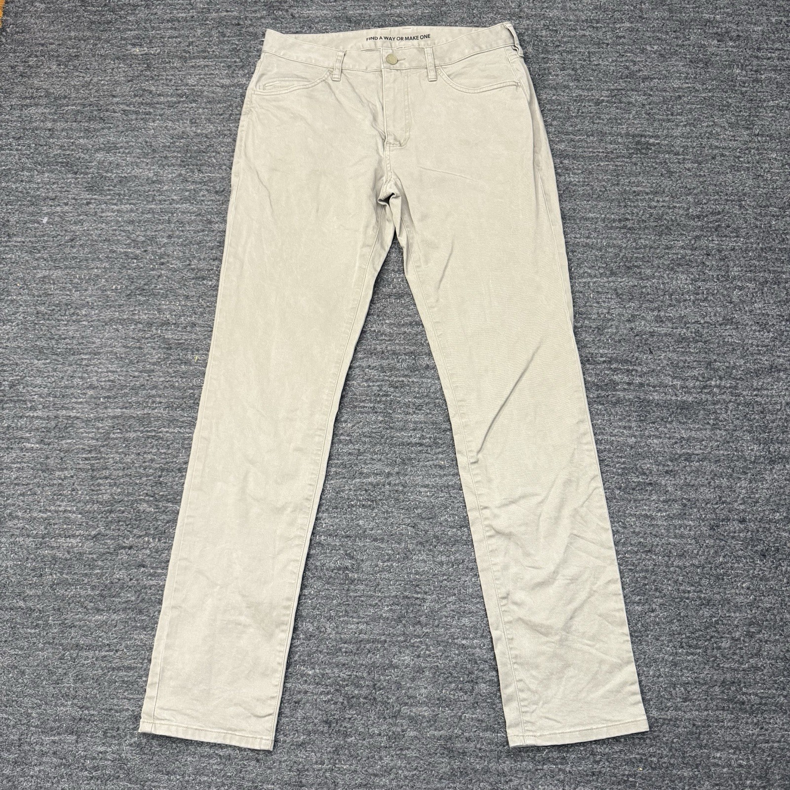 Rhone Everyday Twill 5-Pocket Pants Men 30×32 Beige Stretch Chino Golf Commute