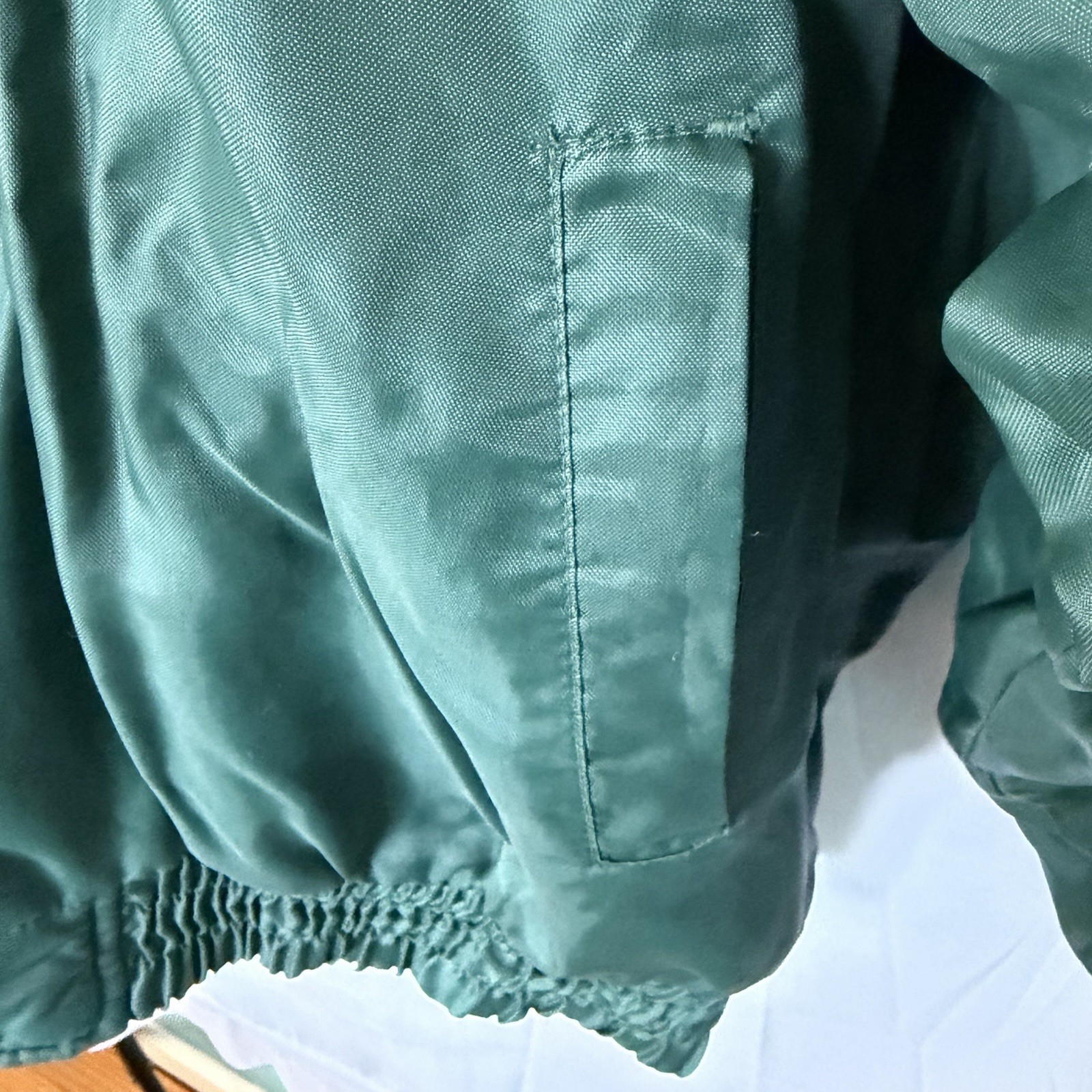Vintage 90s NY Jets NFL Game Day Sports Mens Large Green Puffer Football Jacket