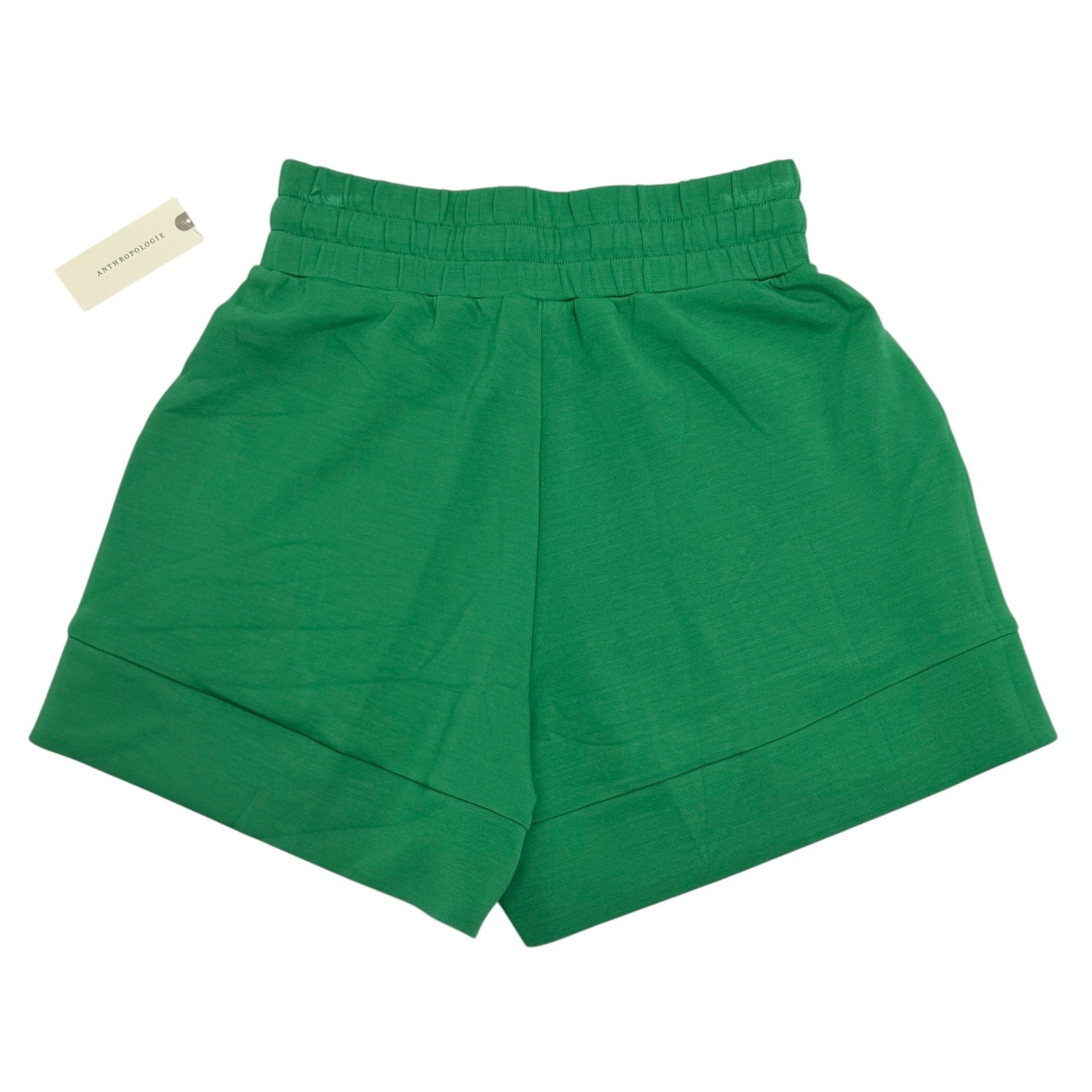NWT Varley Doublesoft Atrium Short 4.5″ Anthropologie Sz XXS Green High Rise $88