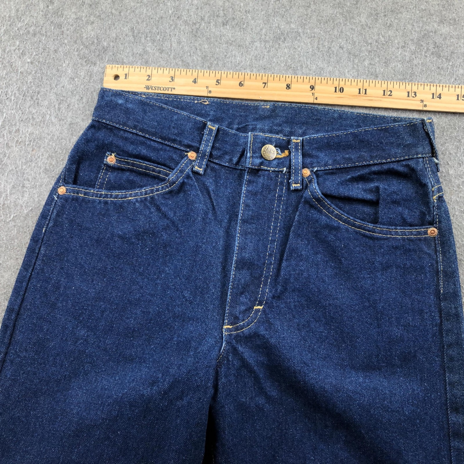 Vintage Lee Riders Jeans Mens 29×36 Blue Dark Wash Regular Straight Denim USA