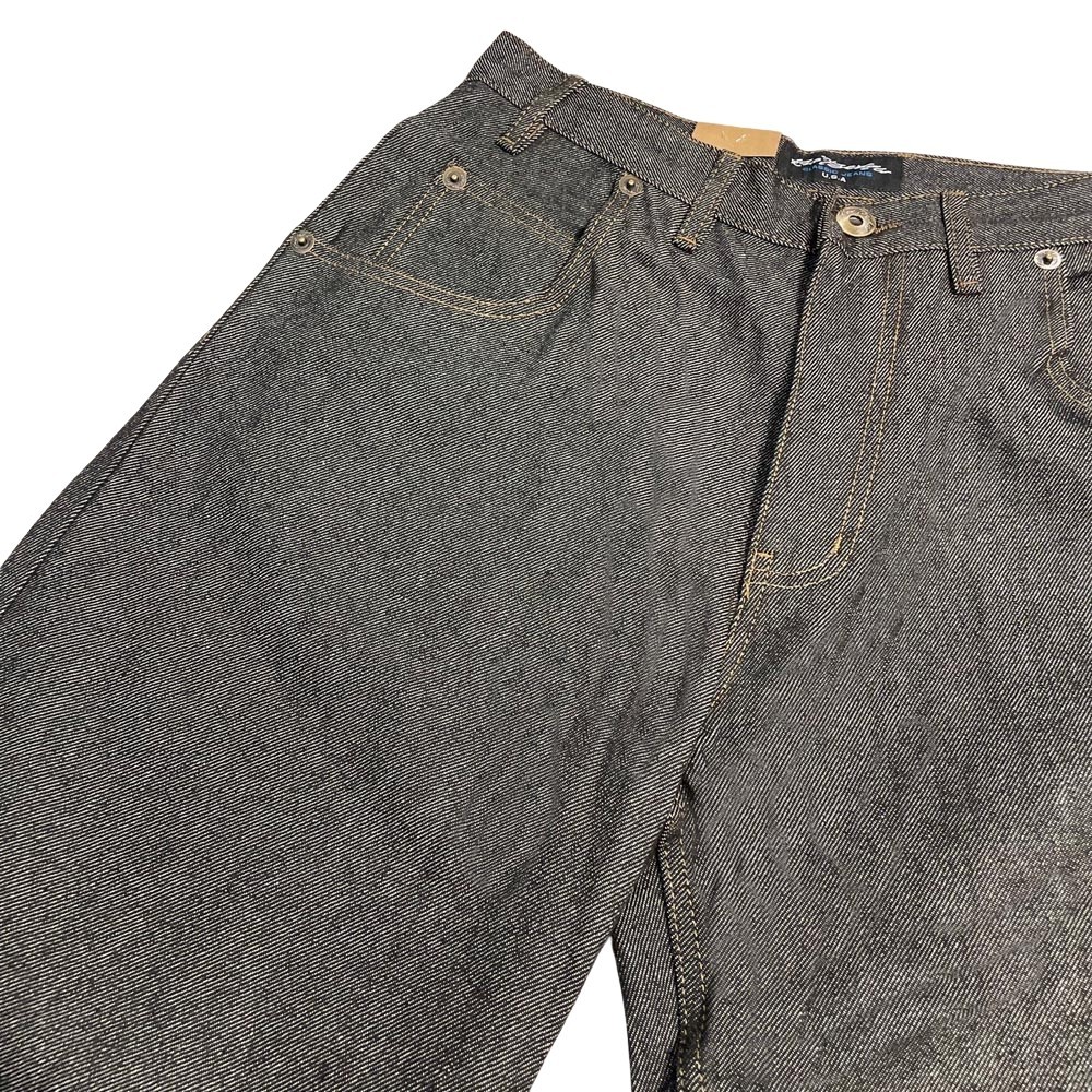 Kno Betta Men’s Loose Fit Raw Denim Baggy Jeans Tapered Leg Pants Size 30-44