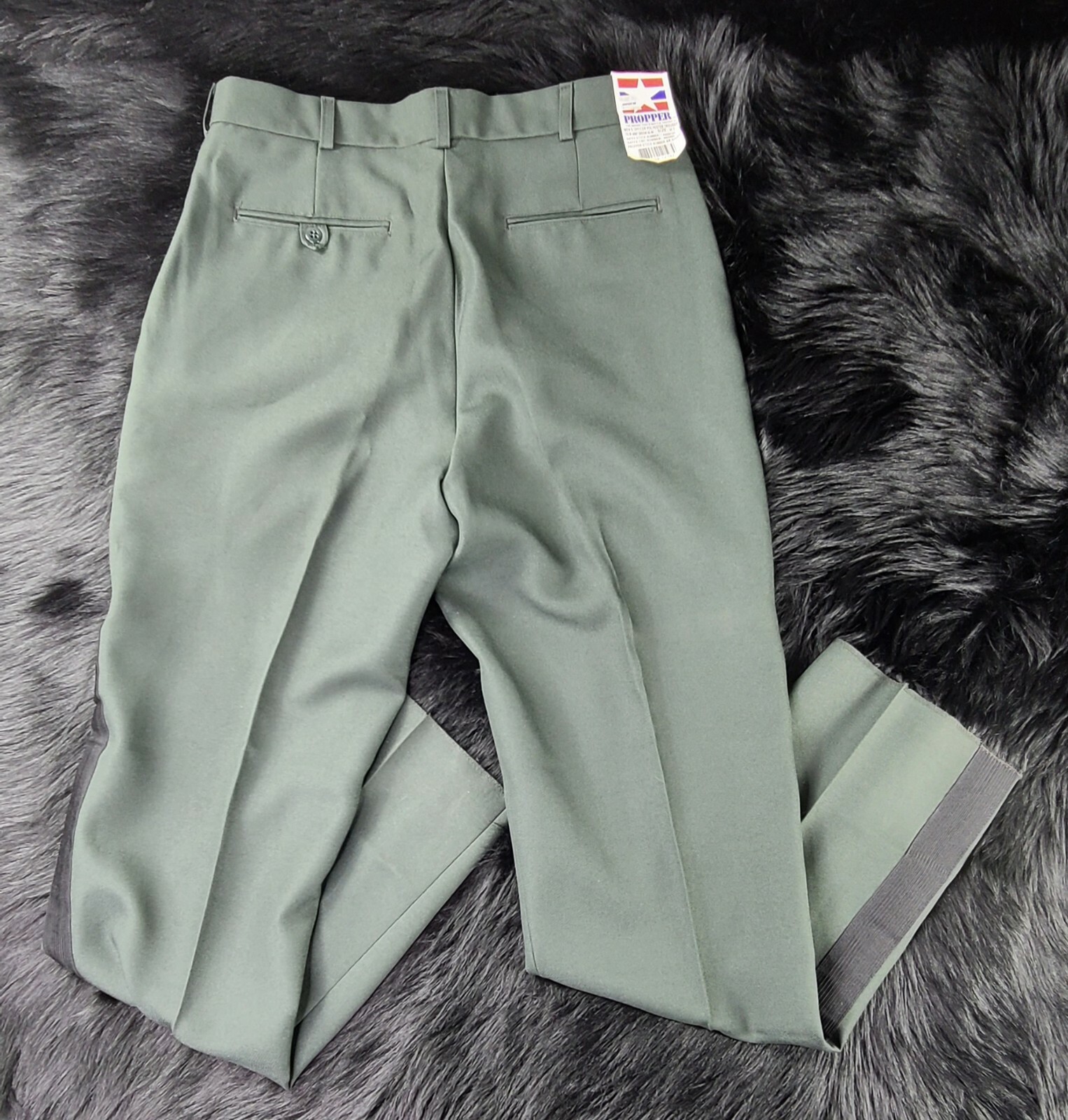 2008 MEN’S OFFICER POLYESTER TROUSERS SZ34 S NWT Shipped Promptly 💨