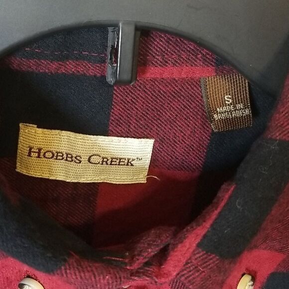 Hobbs Creek Red and Black Buffalo Plaid Shirt Size S