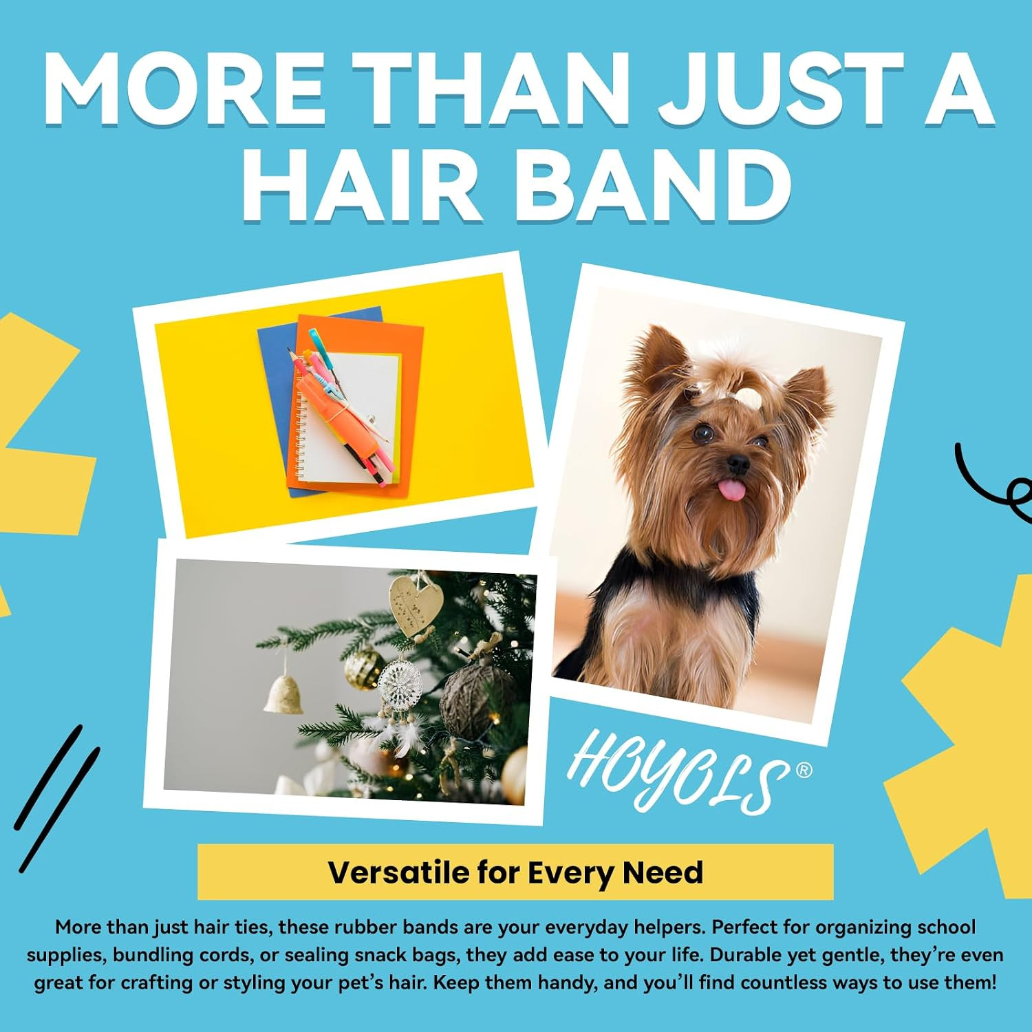 Clear Hair Ties, 1500 Pcs Small Elastic Rubber Bands | Soft Mini TPU Rubber Band