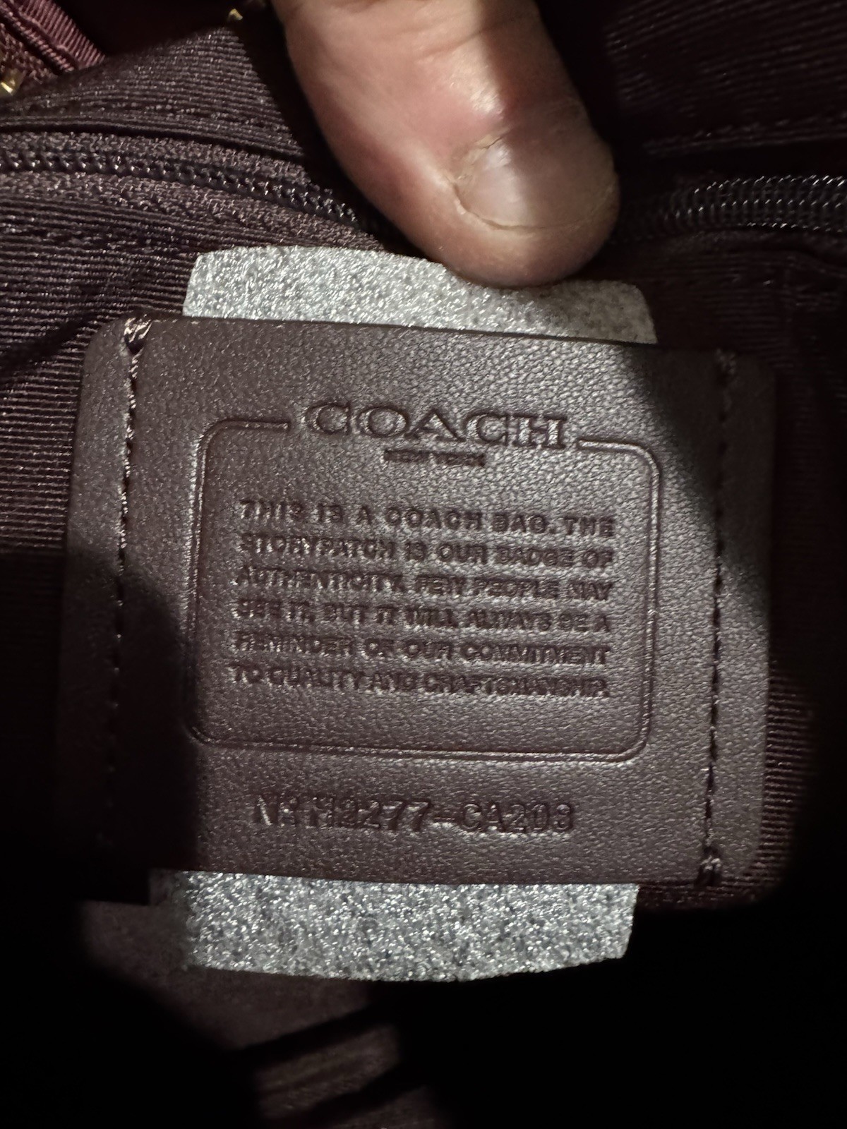 COACH NYL Ellis Tote Bag Wine Solid CA208 New With Tags