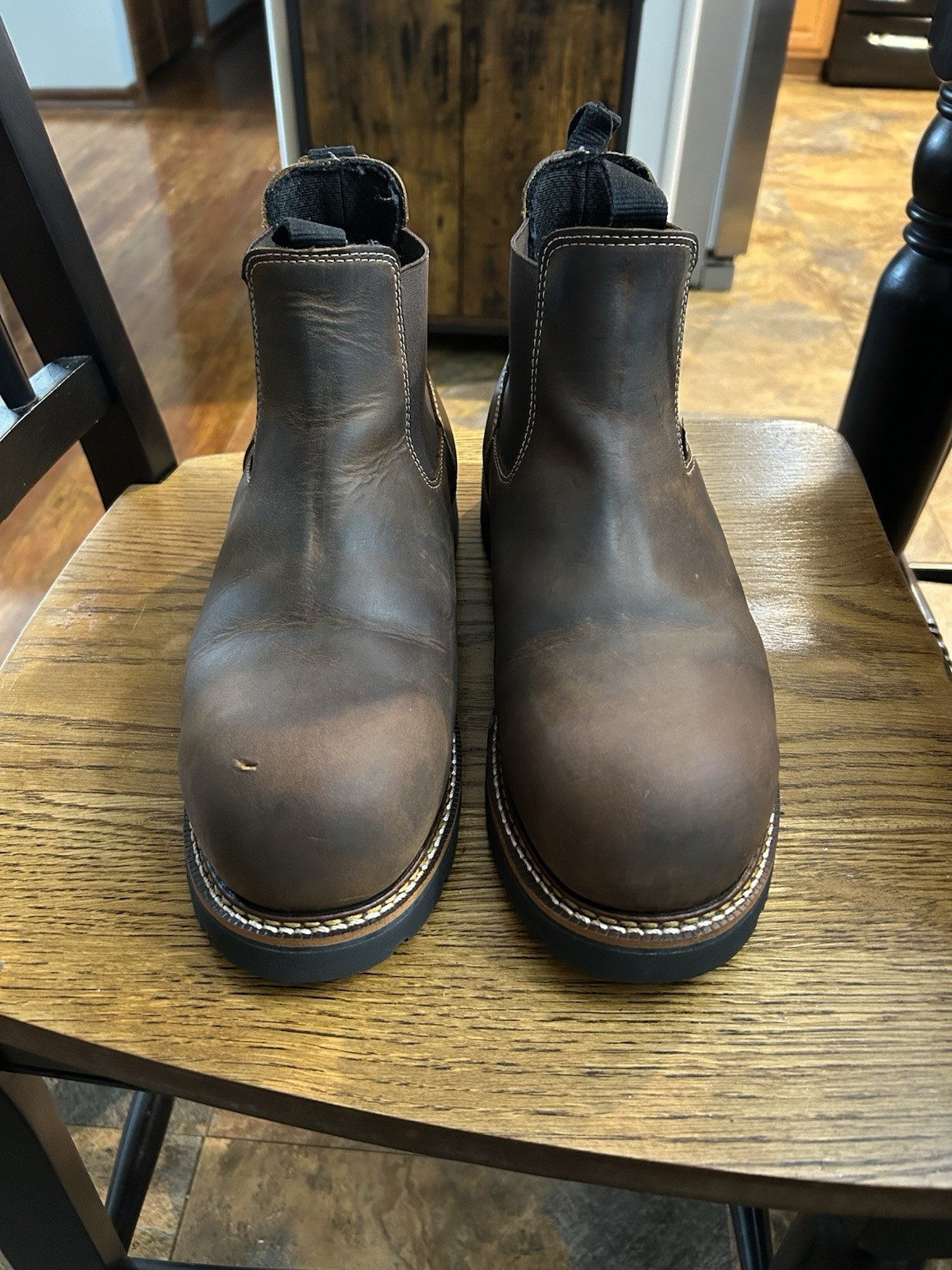 Thorogood American Legacy Chelsea Crazy Horse Nano Round Toe BLK90 US 10 1/2