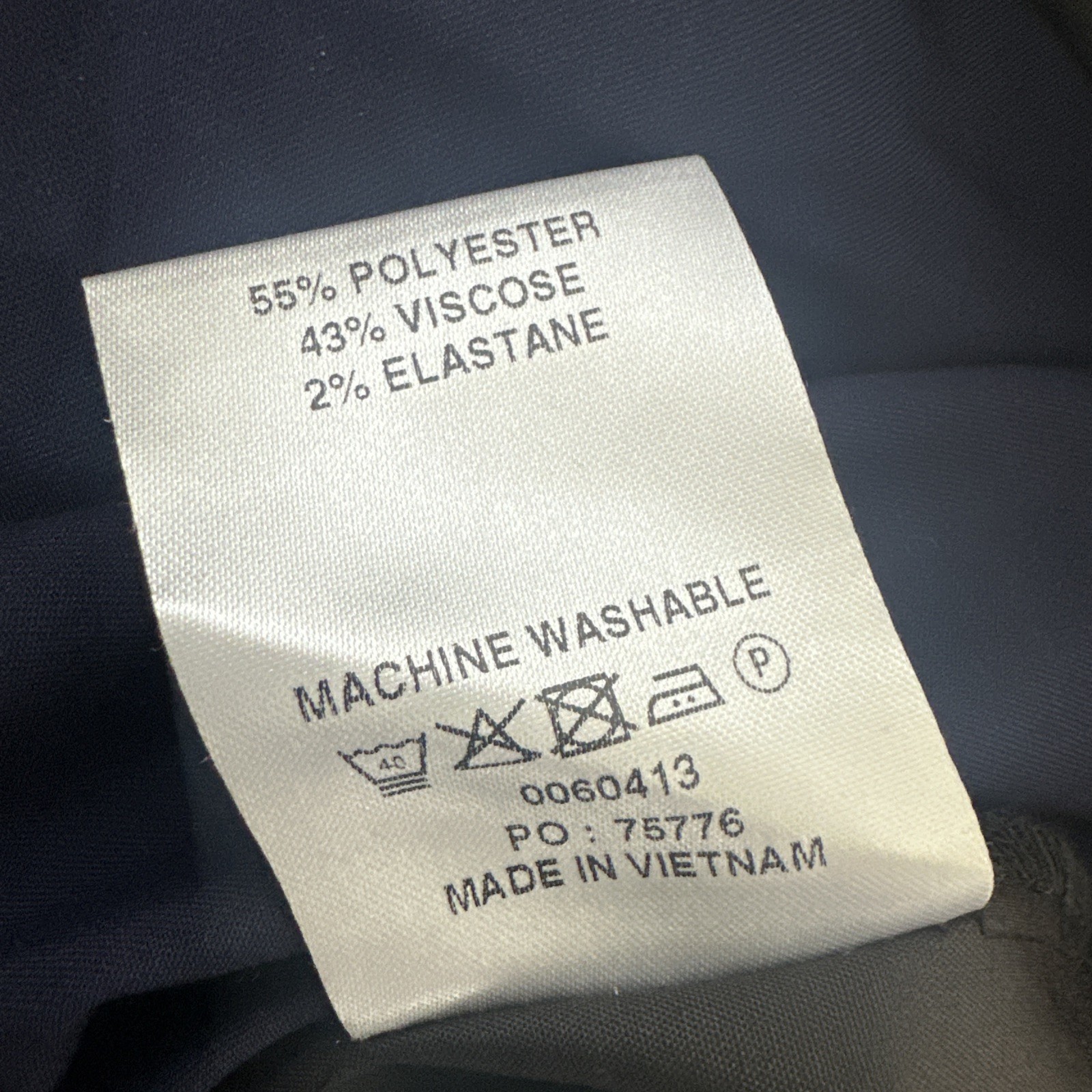 Limehaus Smart Trousers Mens Workwear Size W33 L29 Skinny Fit Navy Stretch Pant.