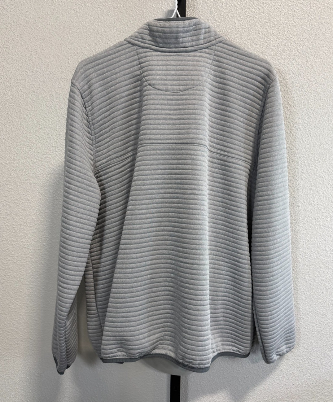 L.L.Bean Airlight Knit Pullover Womens Quarry Gray Heather 1/4 Snap Sz 2X Plus