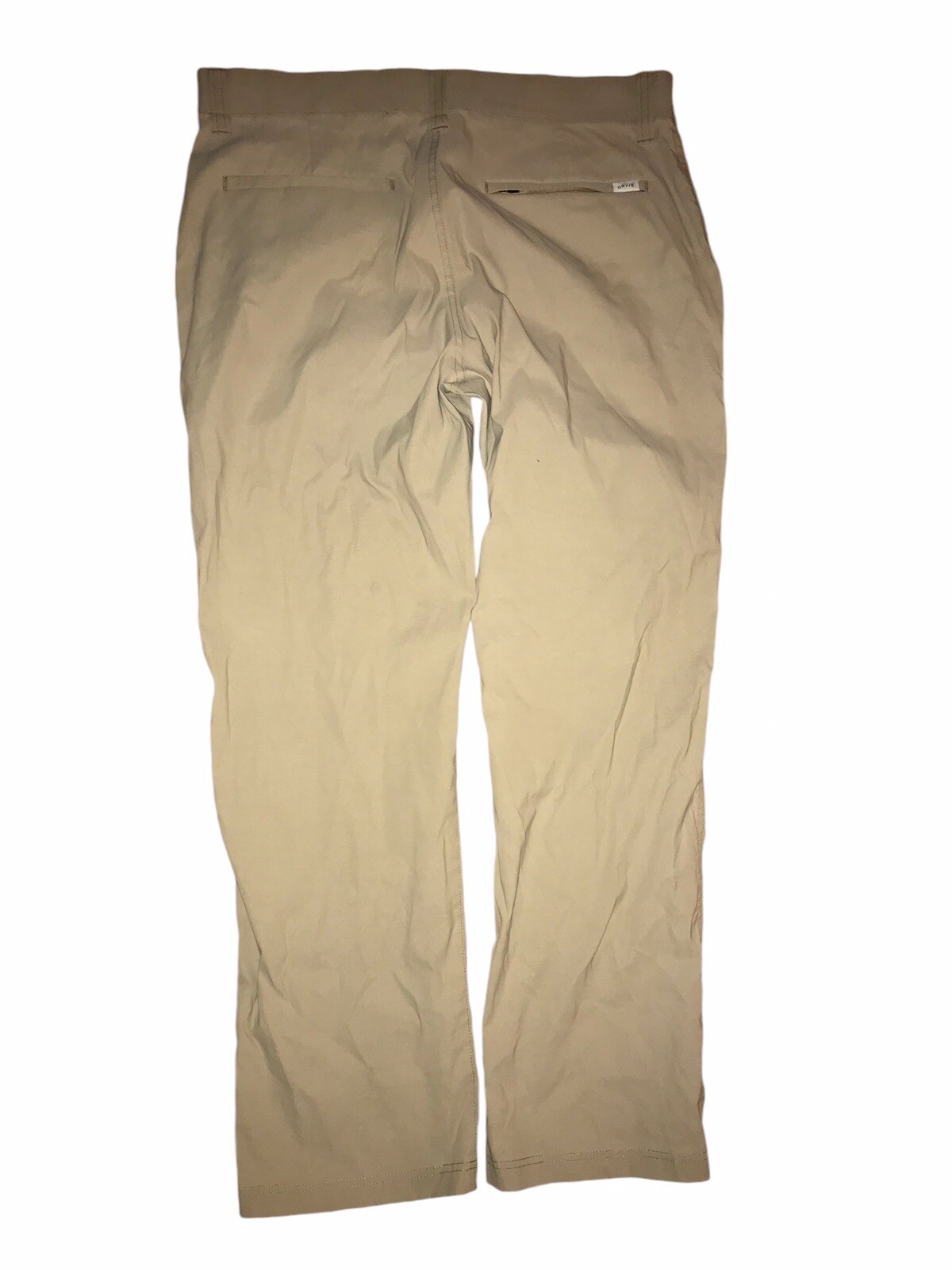 Orvis Tech Pants Mens 36 Tan Two Way Stretch Water Repellant Hiking Outdoor C49