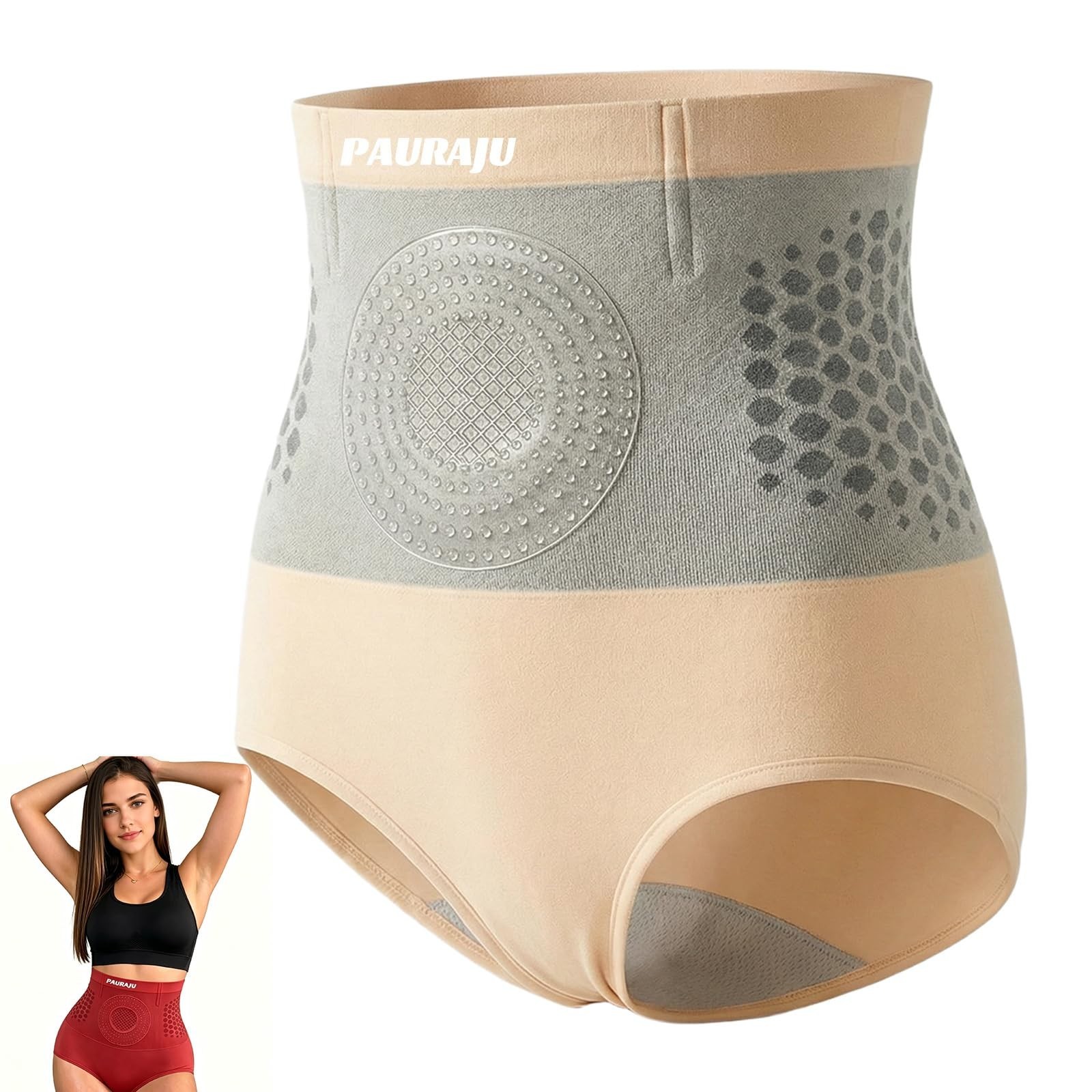 PAURAJU 4-in-1 Yoga Shorts, Firming Shaping Underwear for Daily Wear