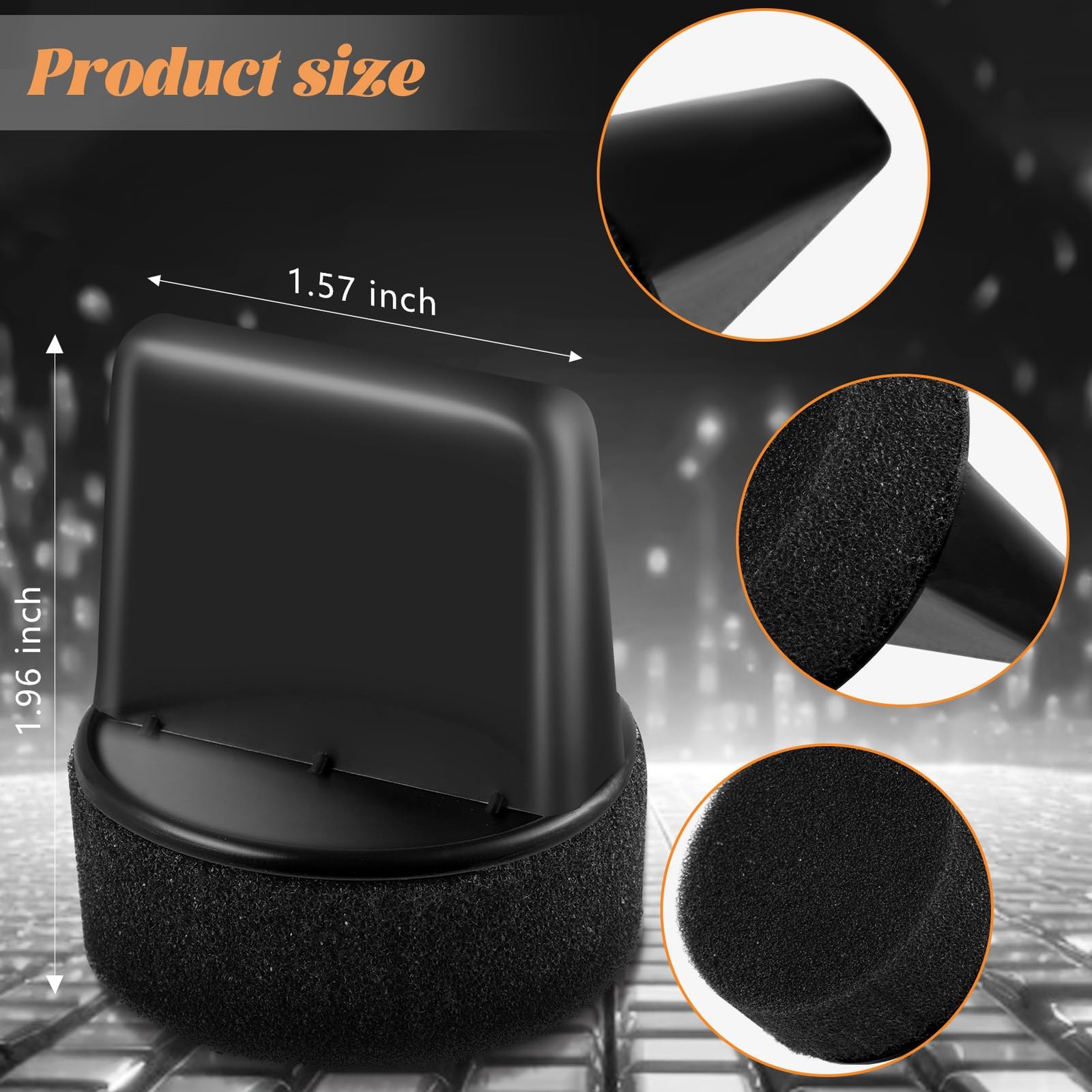 10 Pcs Shine Shoes Sponge Applicators Foam Dauber Shoe Polish Black