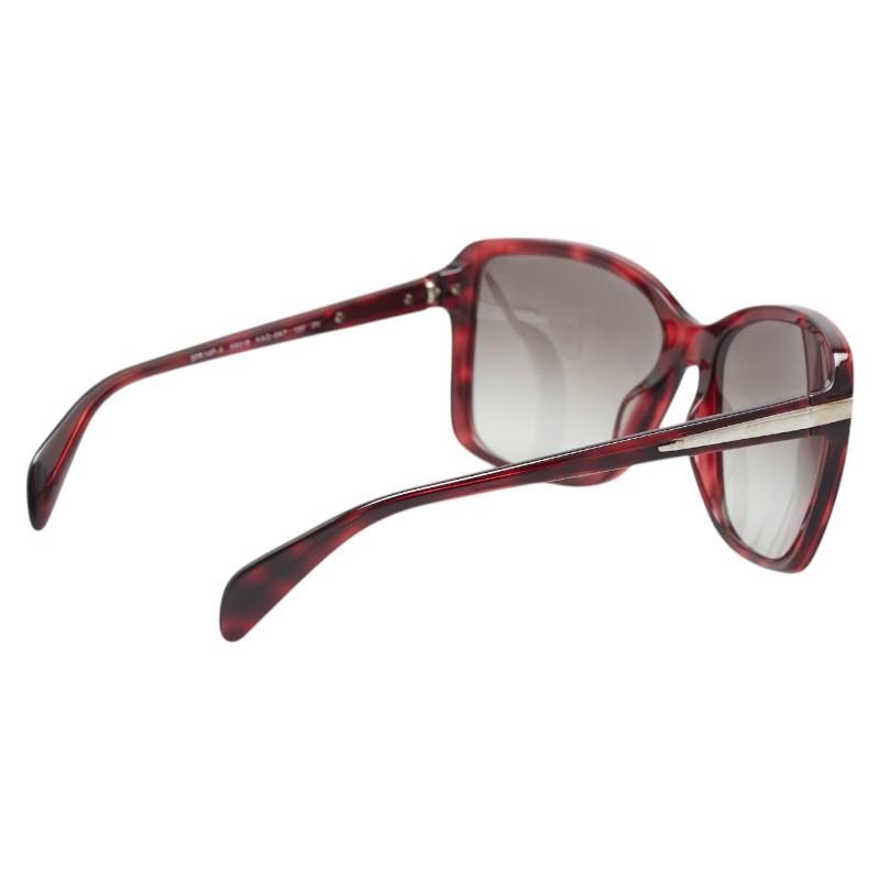 PRADA Women’s Red Plastic Sunglasses 59□18 135 Includes Box Hard Case Cloth Auth