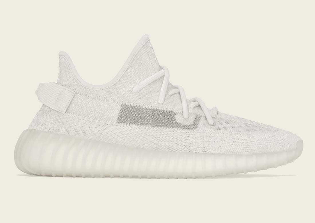 Adidas Yeezy Boost 350 V2 Bone Triple White HQ6316 Shoe Size 6.5