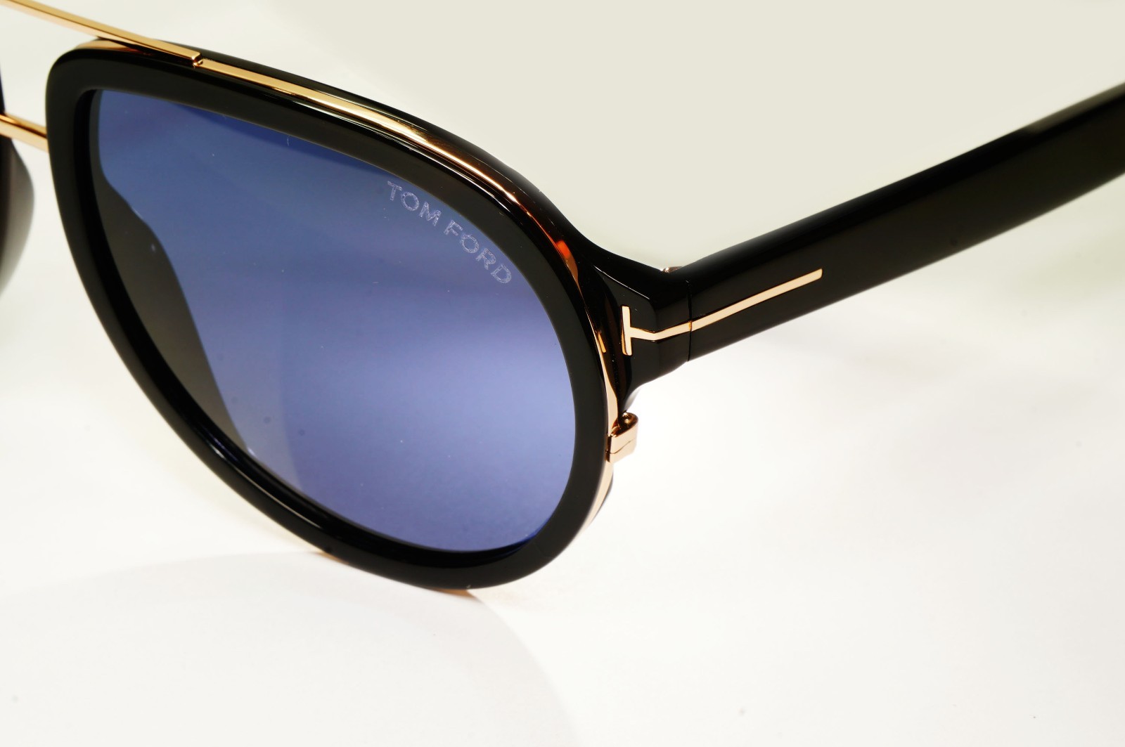 Tom Ford Sunglasses Geoffrey Black Blue Gold Pilot Designer FT0779 TF 779 01V