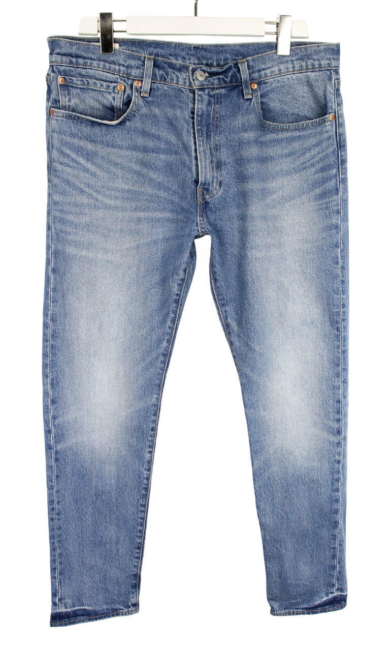 Levi’s 512 Premium Big E Jeans Mens W36/L32 Slim Tapered Whiskers Zip