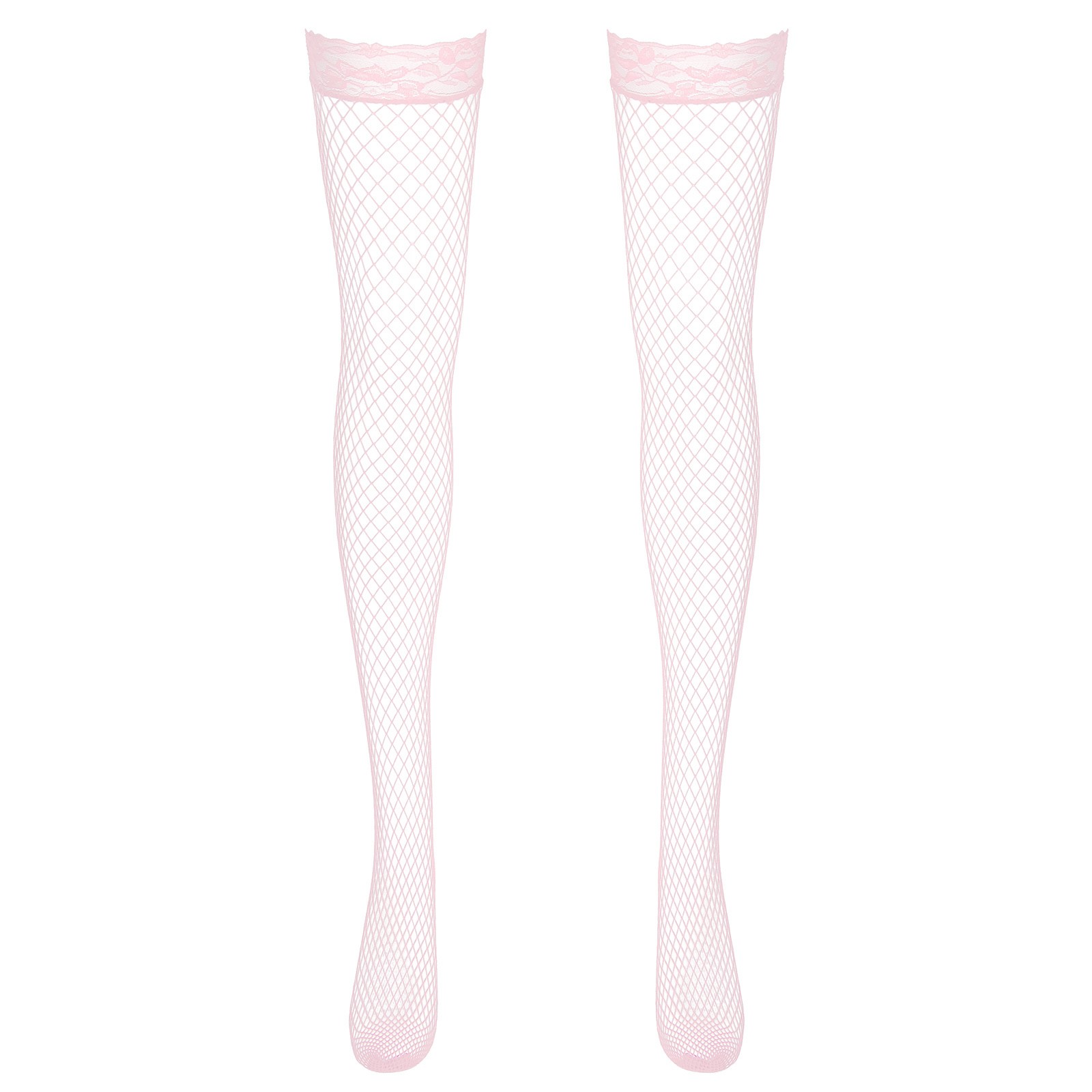 US Womens Shiny Sheer Thigh High Stockings Hold Up Pantyhose Over Knee Hosiery