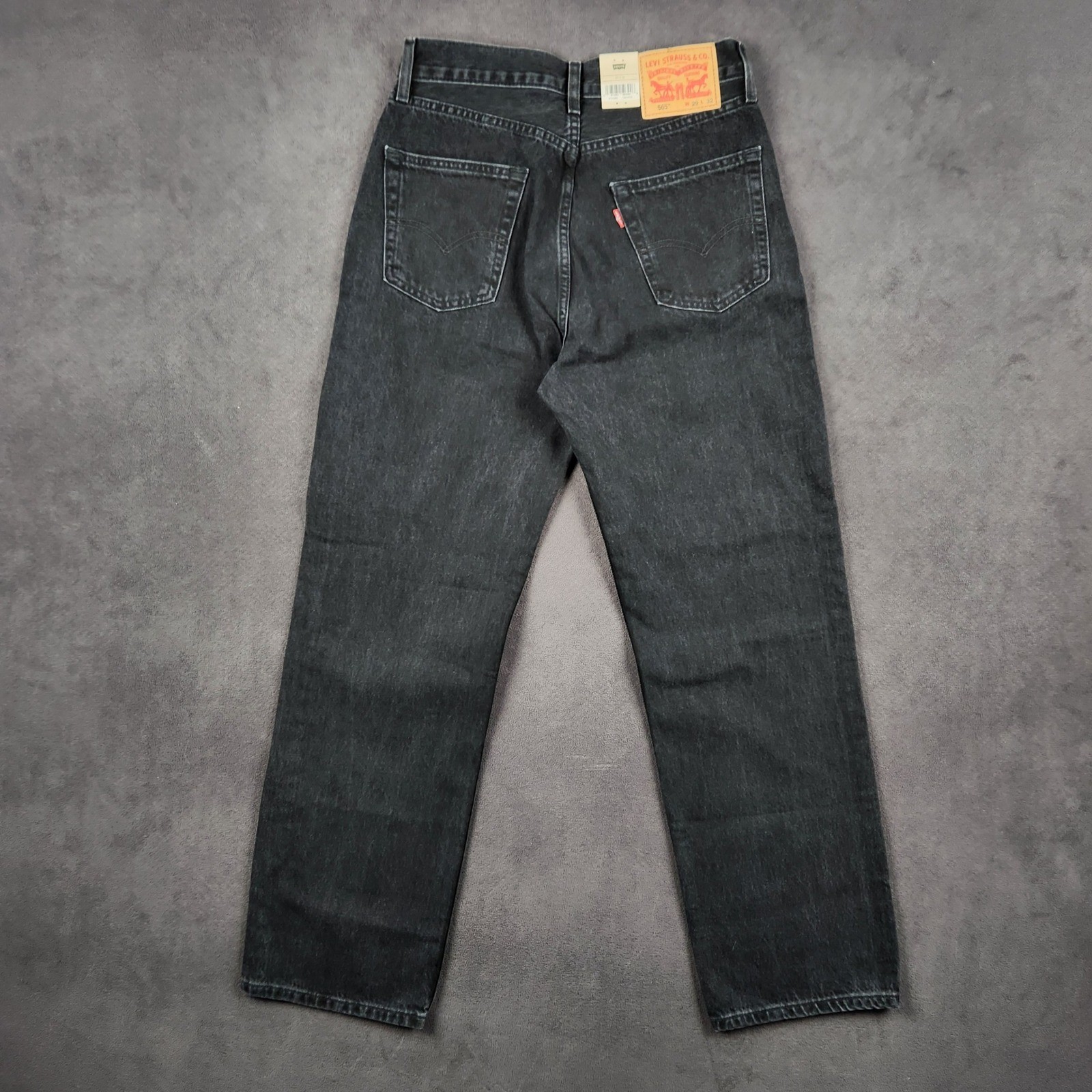 Levis 565 Jeans Mens 29×32 Faded Black 97 Loose Straight Denim A7221-0005 NEW