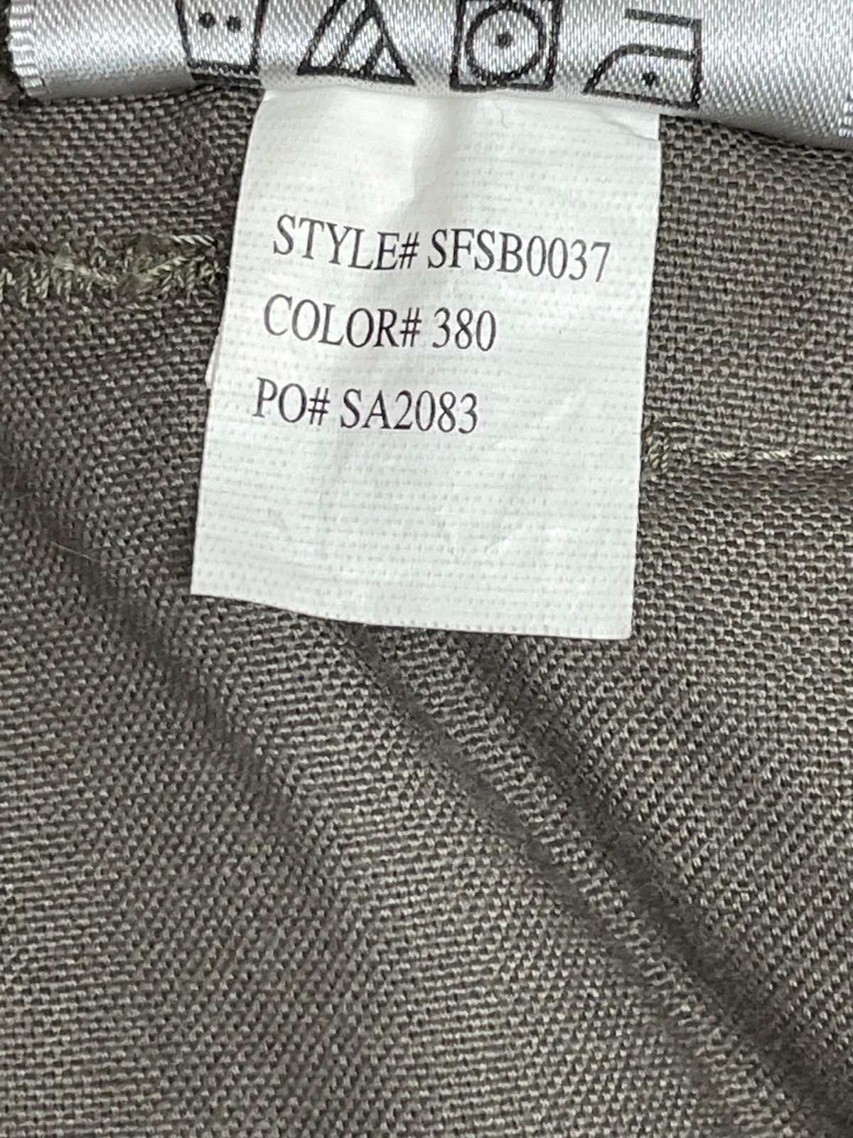 Savane Shorts Mens 34 Olive Green Cotton Canvas Elastic Waist Cargo Utility Hike