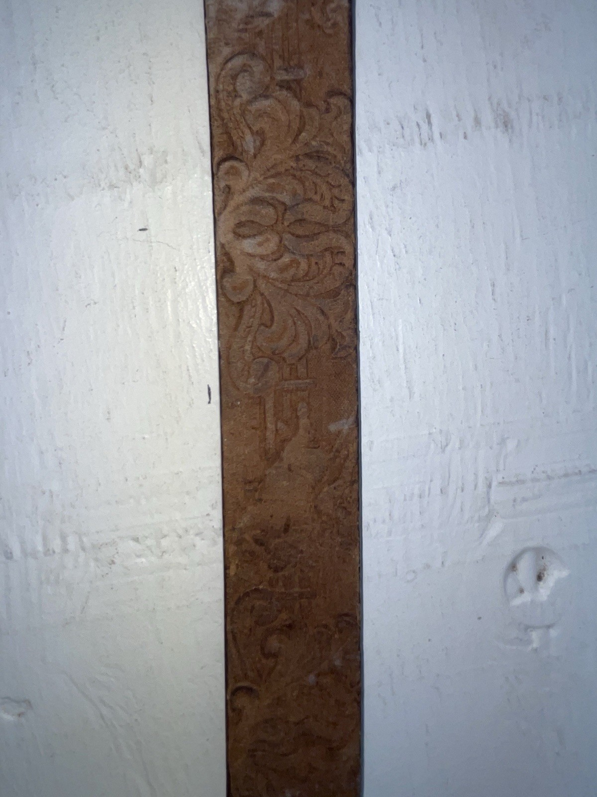 New Brown Genuine Leather Wrangler Tooled 24” Belt #5441 NN-16