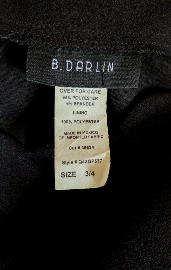 NWOT B. Darlin Black Fit & Flare Off Shoulder Short Dress Juniors 3/4