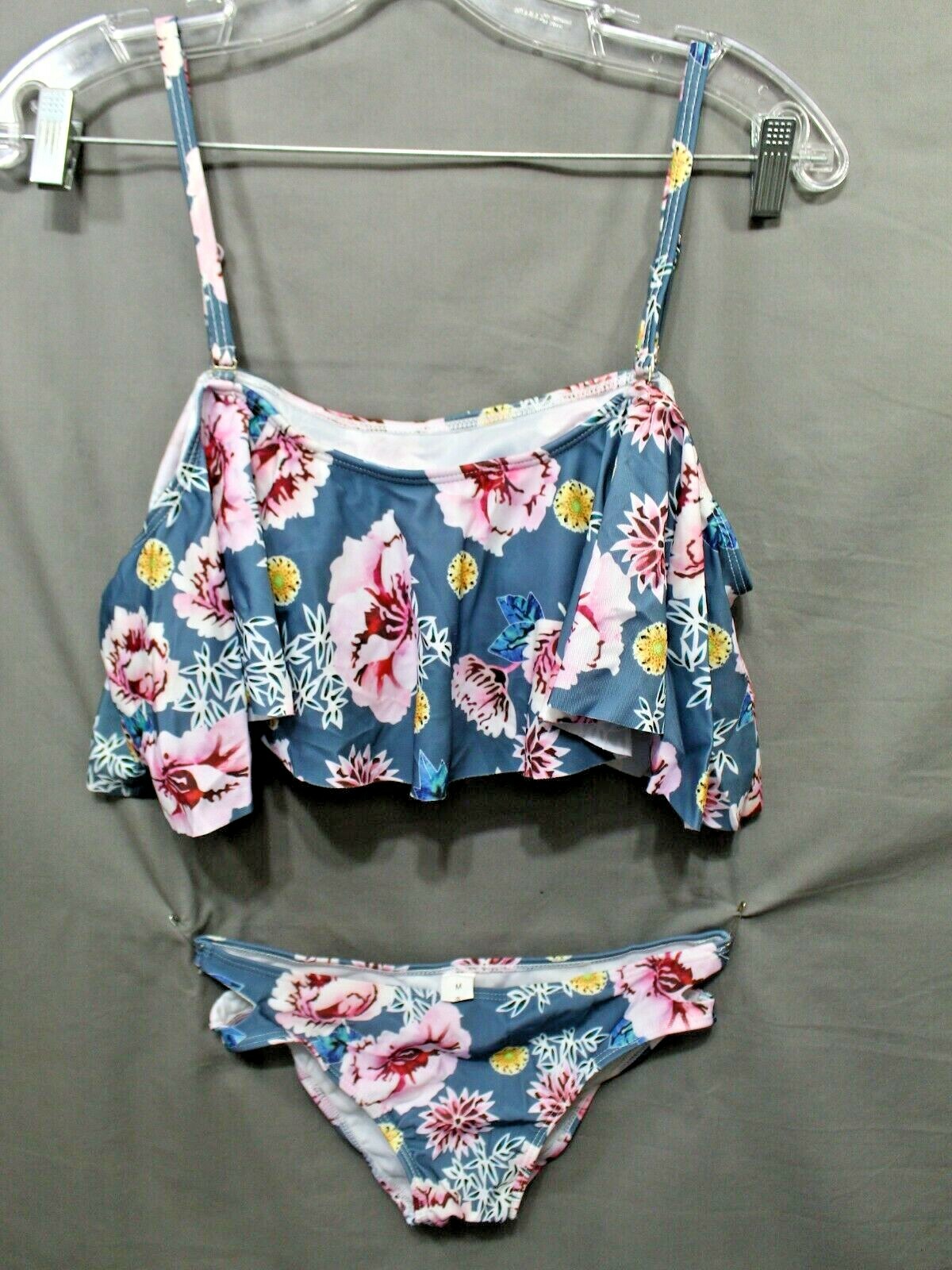 ZAFUL BIKINI womens 2 piece multicolor 82% Polyamide 18% Elasthane Size MED NEW
