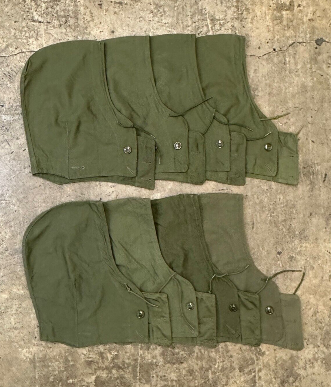 NOS US Army M-1951 Korean War Era Field Jacket Hood Attachment, OD, S & M, V-17