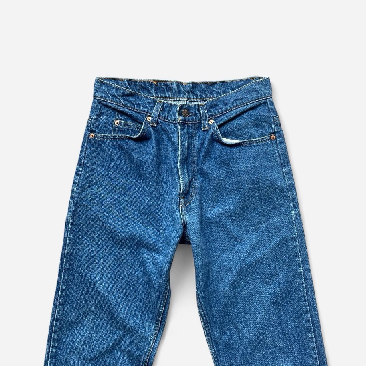 Vintage 70/80s Levi’s 509 orange tab dark wash straight leg jeans