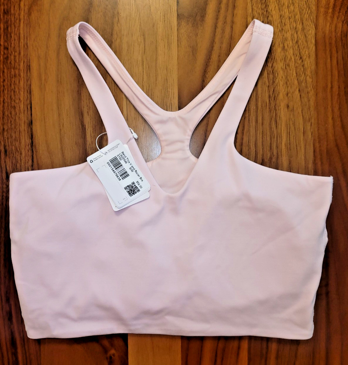 NWT Lululemon Bend This V & Racer Bra-Strawberry Milkshake XXS/XS, S/M, L/XL HOT