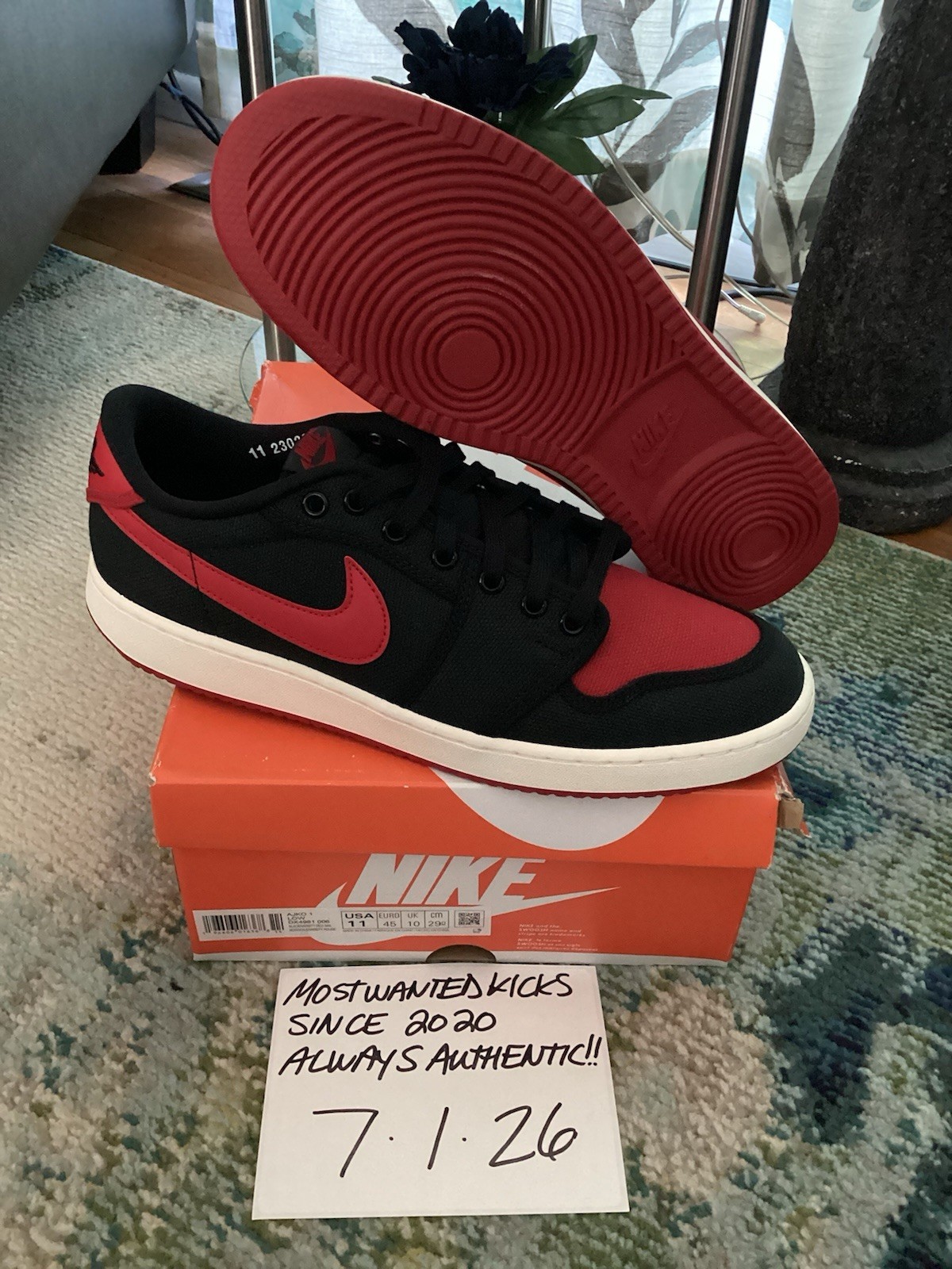 DS 2023 Nike Air Jordan Retro 1 Low AJKO Bred Men’s Sz 11