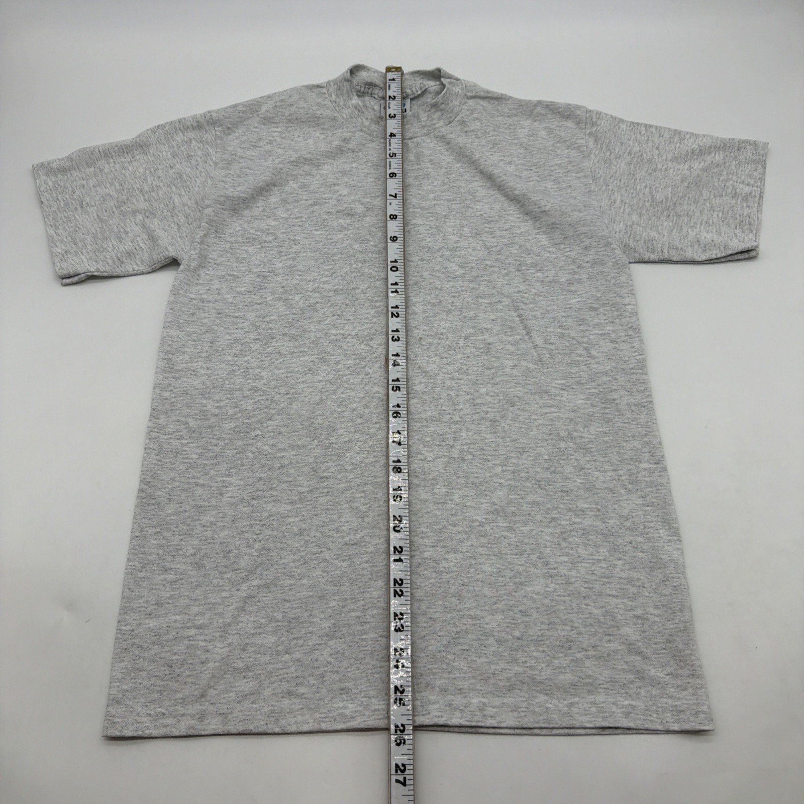 VTG Cal Cru T-shirt Men S Gray Solid Single Stitch In USA.#41583